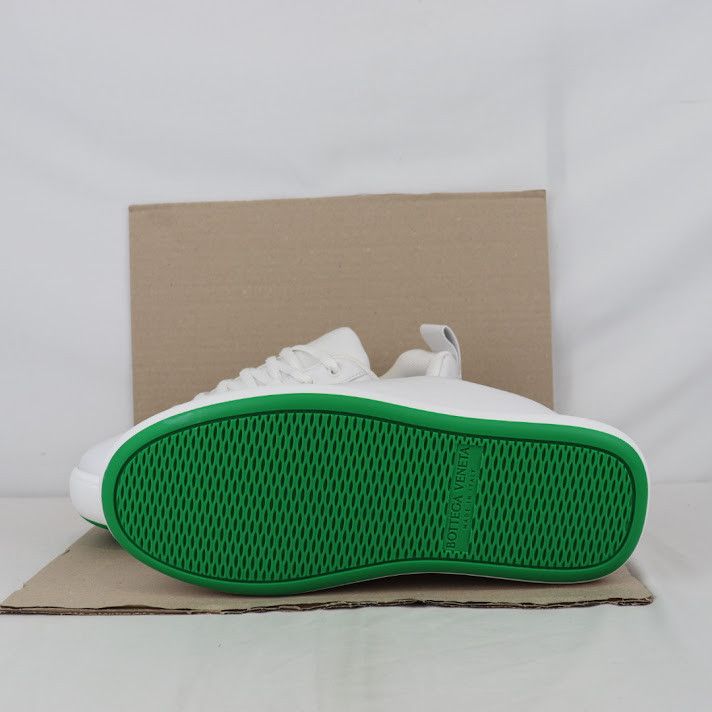 Bottega Veneta o1rshd1 Tennis Calf Rubber Sole Sneaker in Optic White Size US 12 / EU 45 - 7 Thumbnail