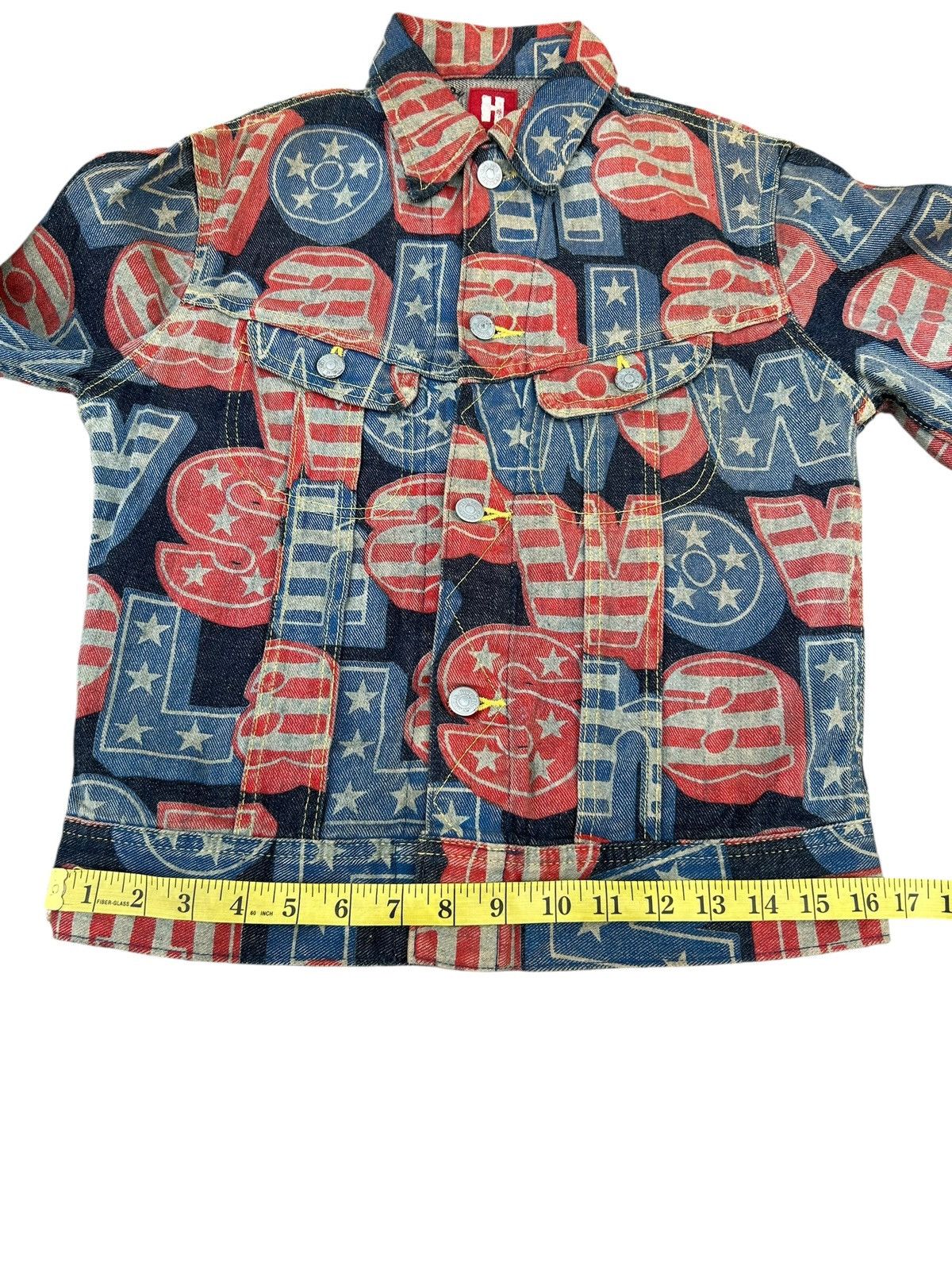 Hysteric Glamour Vintage Hysteric Glamour Full Print Rare Jacket Denim Jeans Size US S / EU 44-46 / 1 - 9 Thumbnail