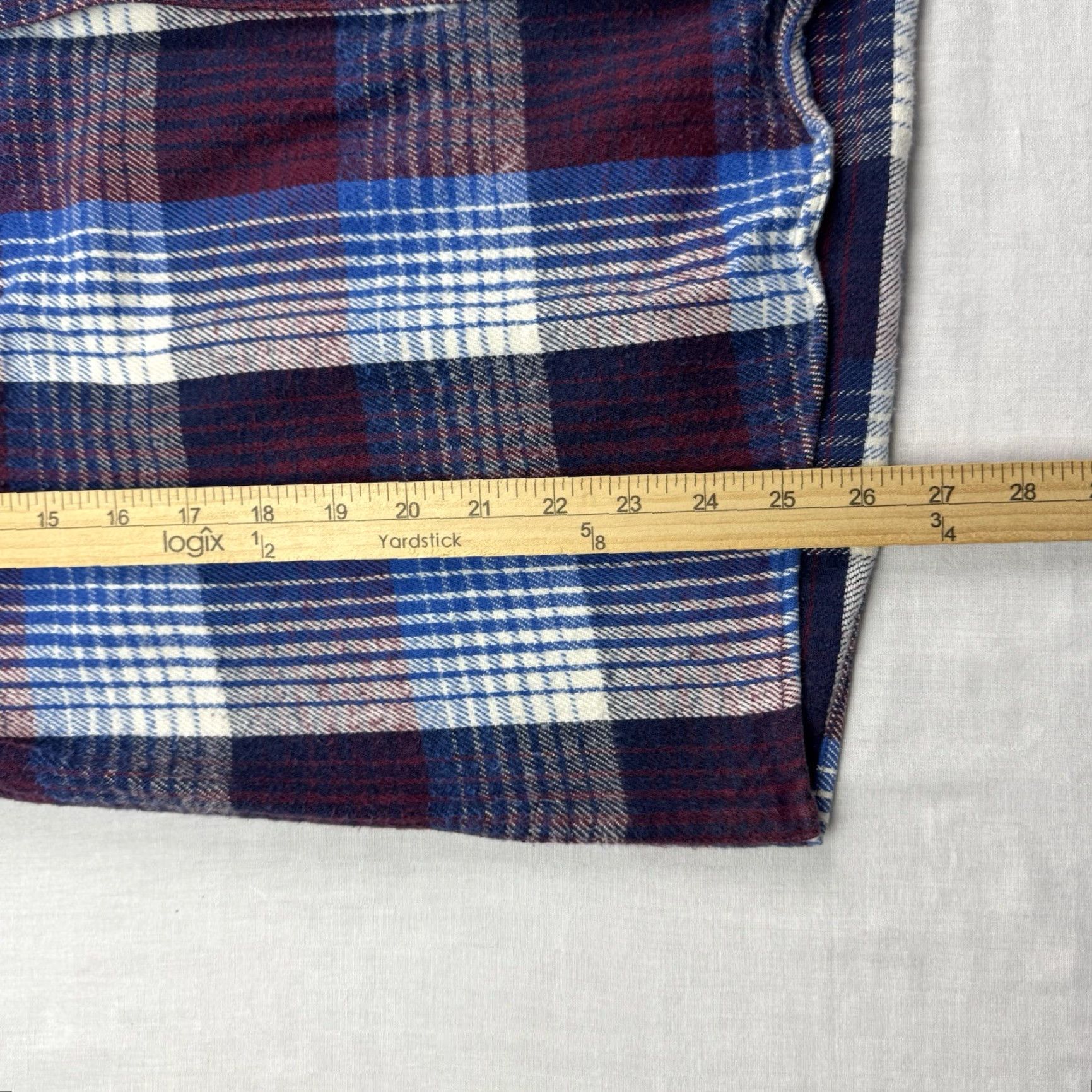 Vintage VINTAGE Ozark Wilderness Flannel Button Up Shirt Adult Large Blue Plaid 90s Outdoor Mens Size US L / EU 52-54 / 3 - 6 Thumbnail