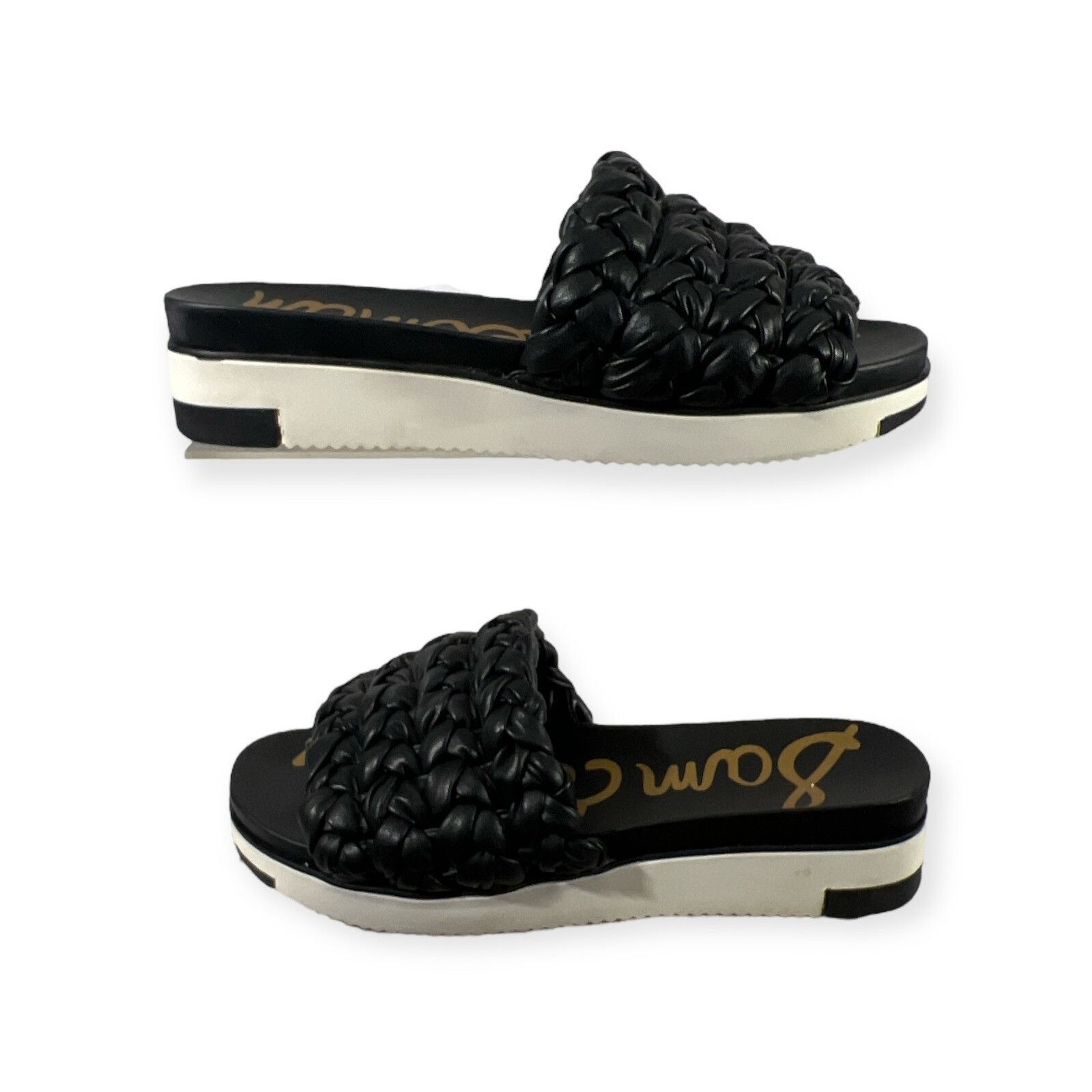 Sam Edelman Sam Edelman Slides Sandals Ainslie Womens Size 8.5 Black Size US 8.5 / IT 38.5 - 3 Thumbnail