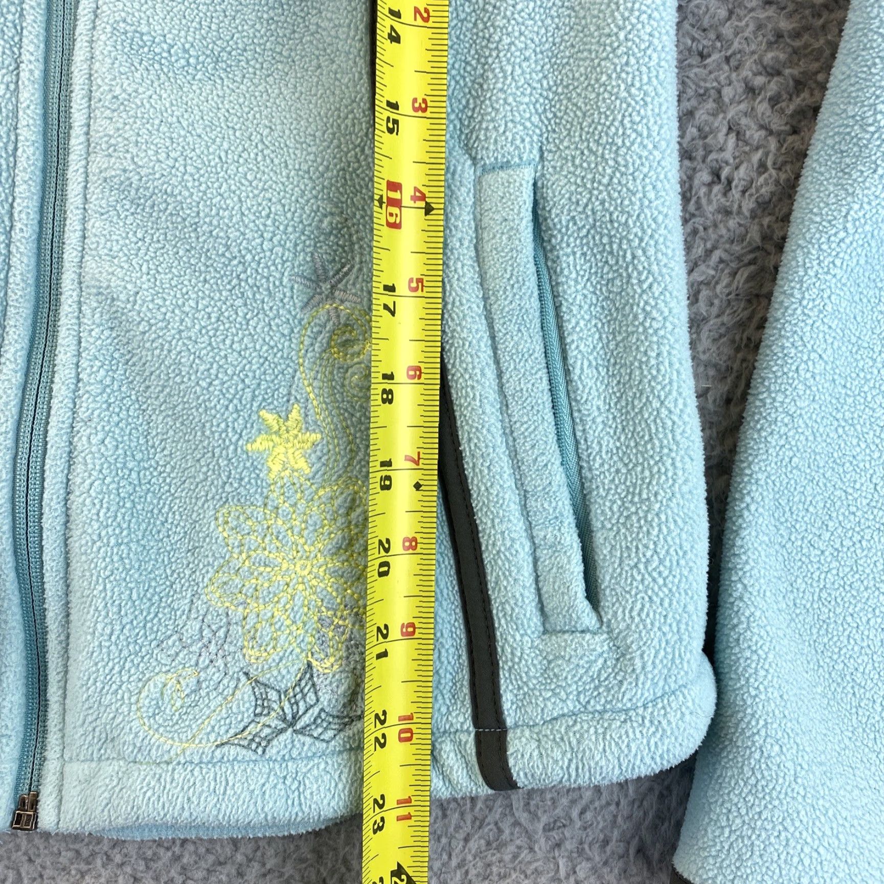 Eddie Bauer VINTAGE Eddie Bauer Fleece Teal Green Full Zip Jacket S Small Womens 54-7 Size S / US 4 / IT 40 - 7 Thumbnail