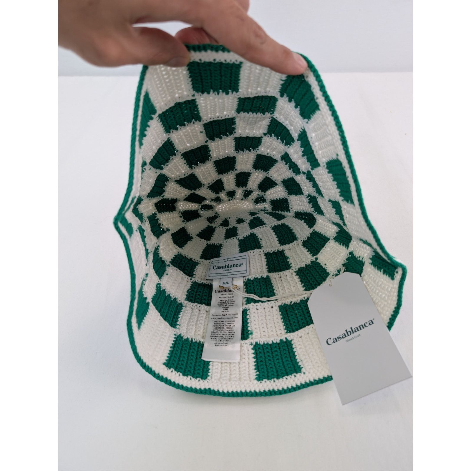 Casablanca o1rshd1 Size: M-L / Scuba Square Crochet Beanie Cap / Hat Size ONE SIZE - 7 Thumbnail
