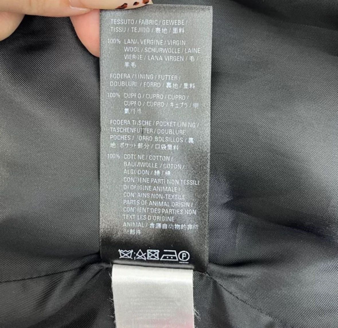 Balenciaga Balenciaga grey plaid classic logo wool thin blazer jacket Size US S / EU 44-46 / 1 - 7 Thumbnail