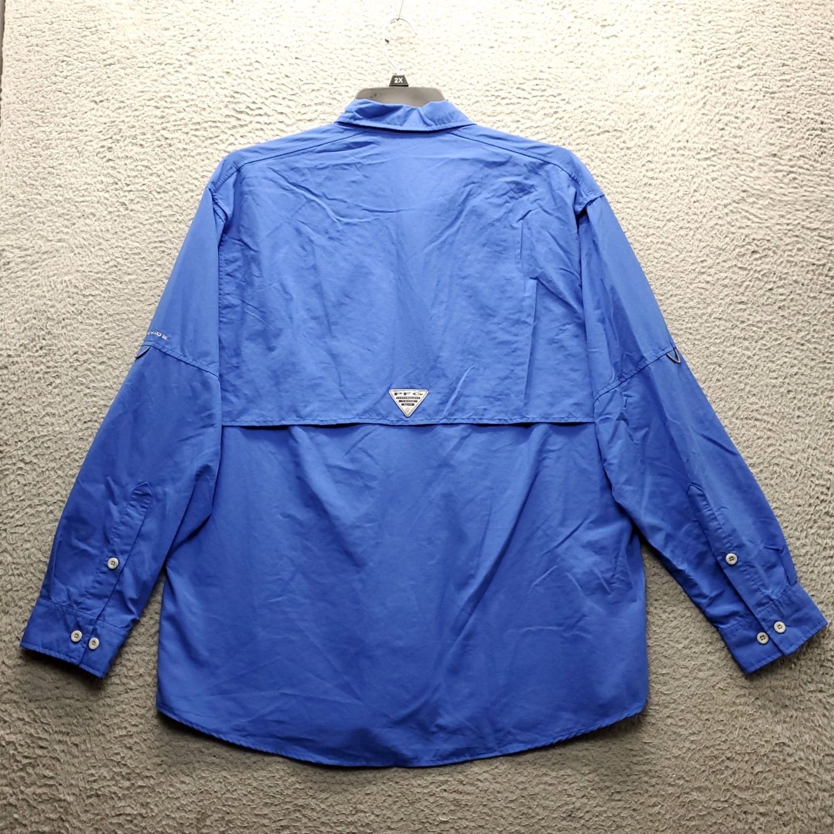 Vintage Columbia PFG Fishing Shirt Mens Medium Blue Nylon Embroidered Vented Button Down Shirt Mens Size US M / EU 48-50 / 2 - 2 Thumbnail
