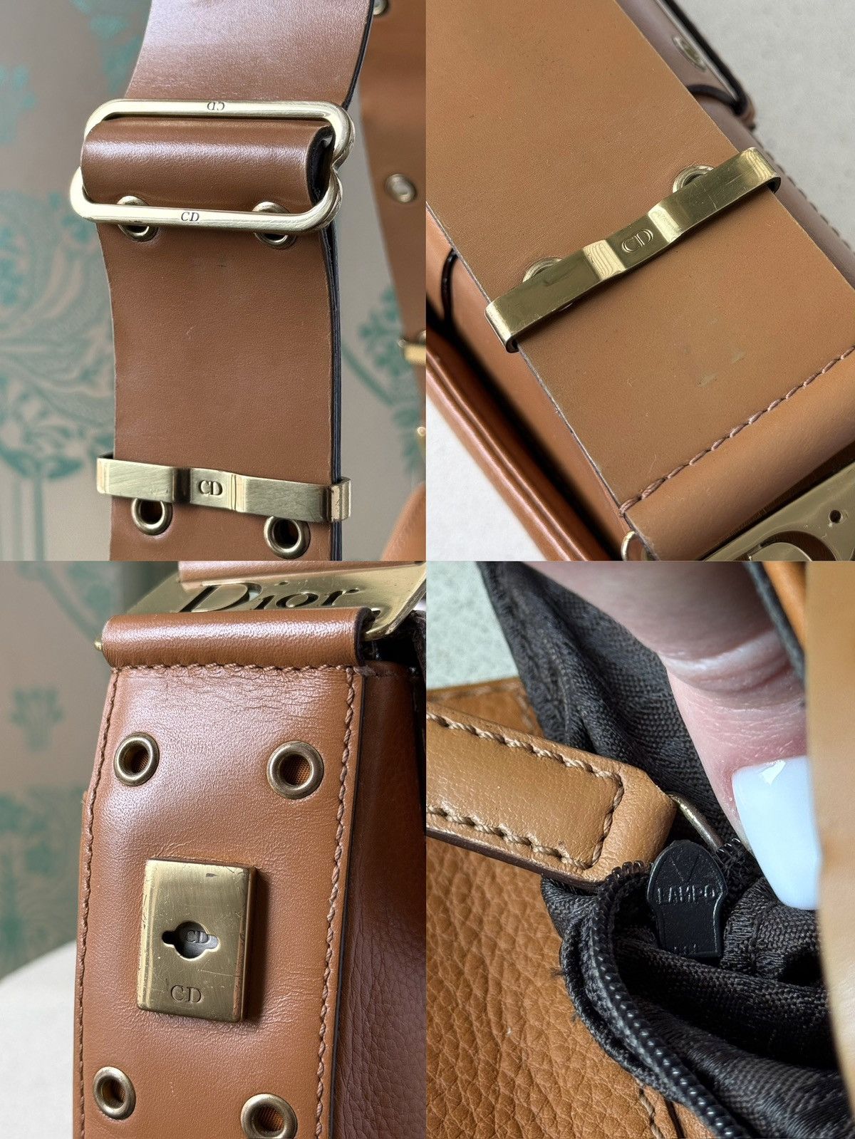 Dior Dior Brown Leather Street Chic Columbus Avenue Shoulder Bag Size ONE SIZE - 18 Thumbnail