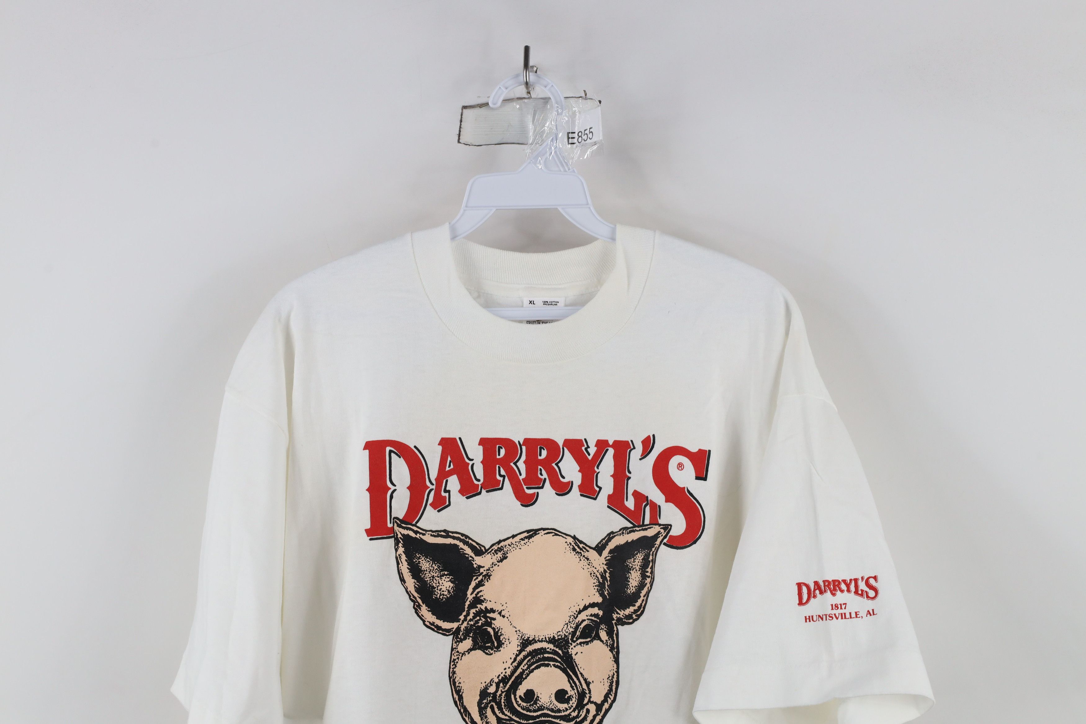 Vintage Vintage 90s Love Me Tender Pig Restaurant T-Shirt USA Size US XL / EU 56 / 4 - 2 Thumbnail