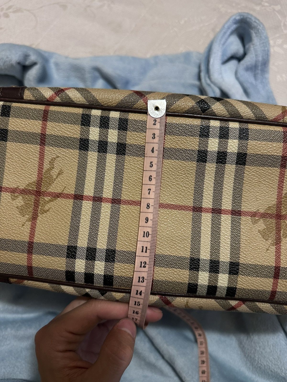 Burberry Borsa Burberry 'Haymarket Check' Tote Bag Size ONE SIZE - 14 Thumbnail