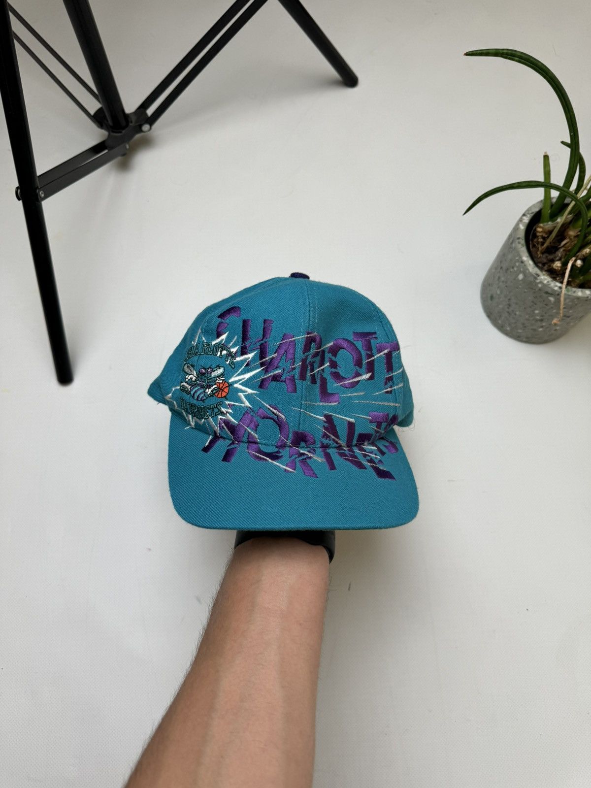 NBA × Vintage Rare vintage cap Charlotte Hornets 90s y2k Size ONE SIZE - 1 Thumbnail