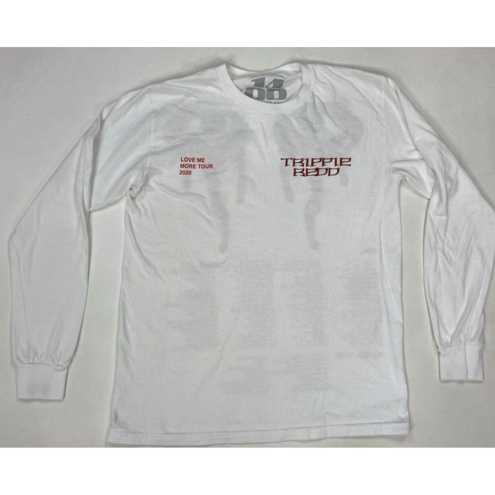 Vintage Trippie Redd Love Me More Tour 2020 T-shirt Women Medium White Long Sleeve Music Shirt Size M / US 6-8 / IT 42-44 - 3 Thumbnail