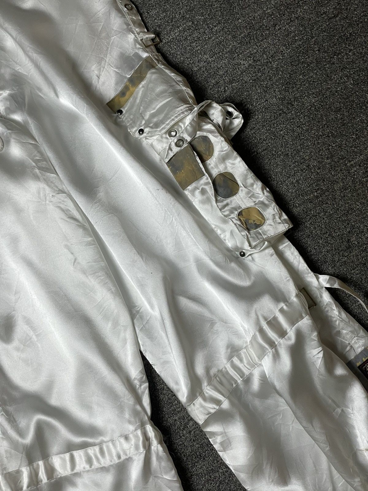 Japanese Brand 🔥 Ermosa by Juvenile Delinquent Satin Cargo Pants 🔥 (142) Size US 34 / EU 50 - 3 Thumbnail