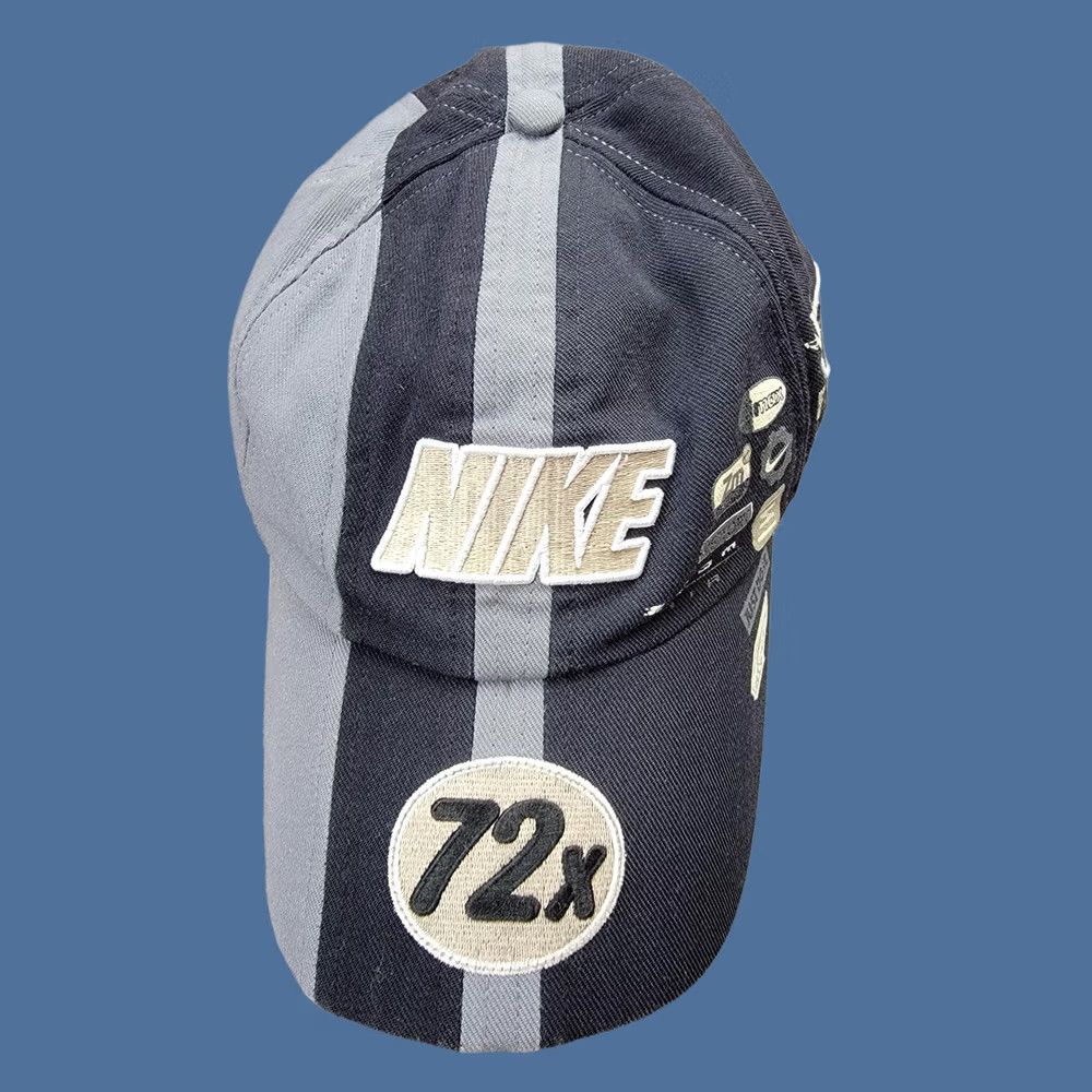 Nike Nike Hat Cap Mens Black Gray Embroidered Just Do It Zoom Max 72x Strap Back Size ONE SIZE - 1 Thumbnail
