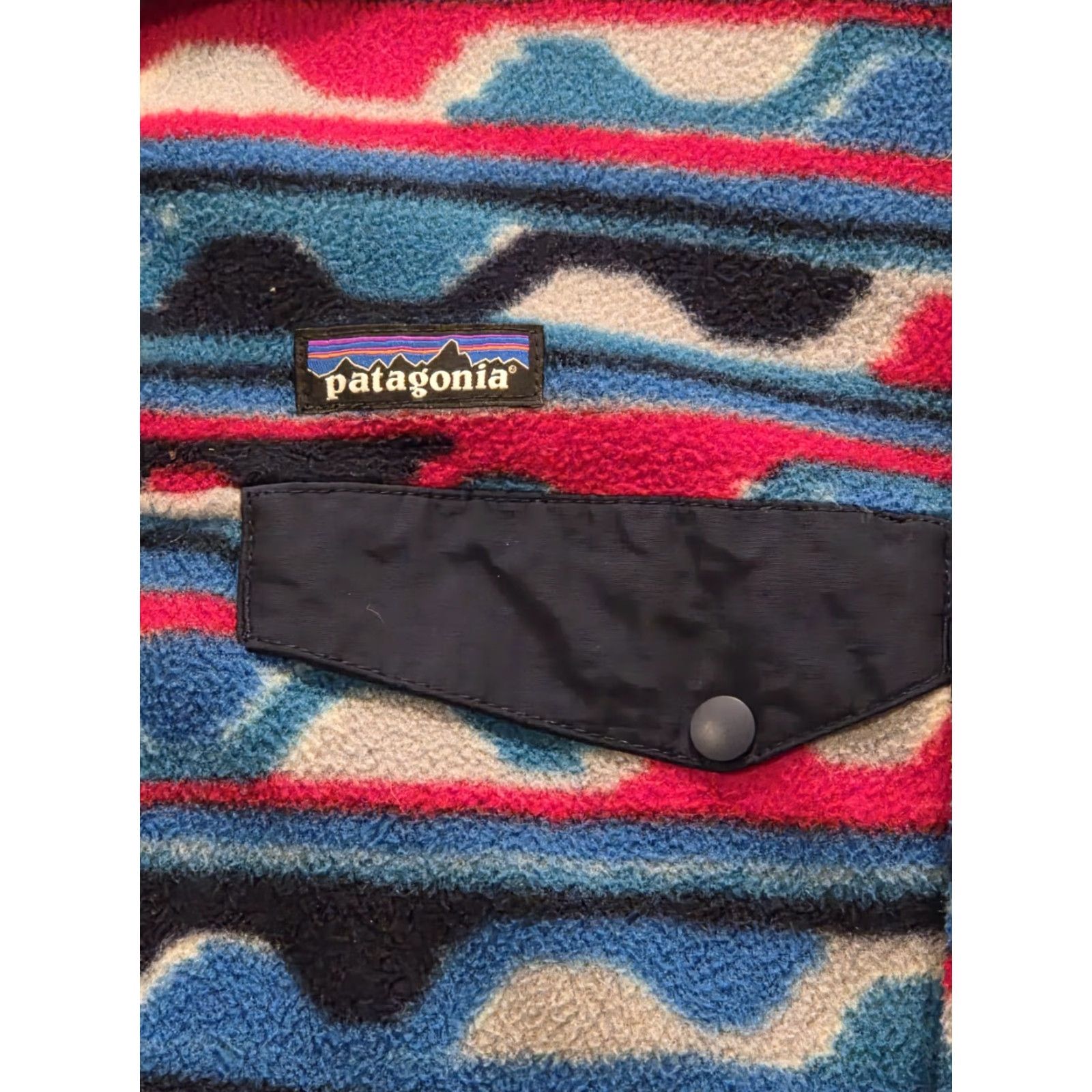 Patagonia PATAGONIA Synchilla Snap T Blue Delta Waves Pullover Fleece Jacket Men S Small Blue Geometric Aztec Promo Size US S / EU 44-46 / 1 - 4 Thumbnail