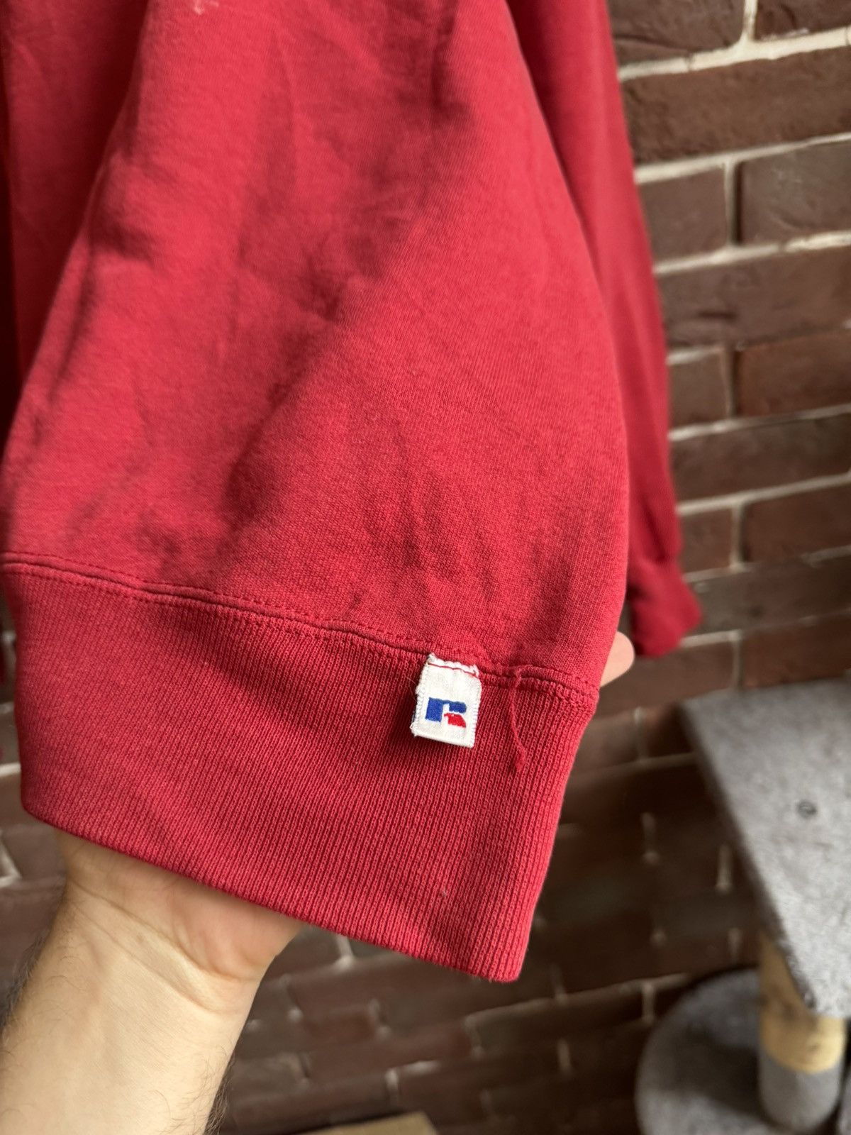 Russell Athletic Vintage University of Stanford Distressed Crewneck Red Rare Size US XL / EU 56 / 4 - 6 Thumbnail