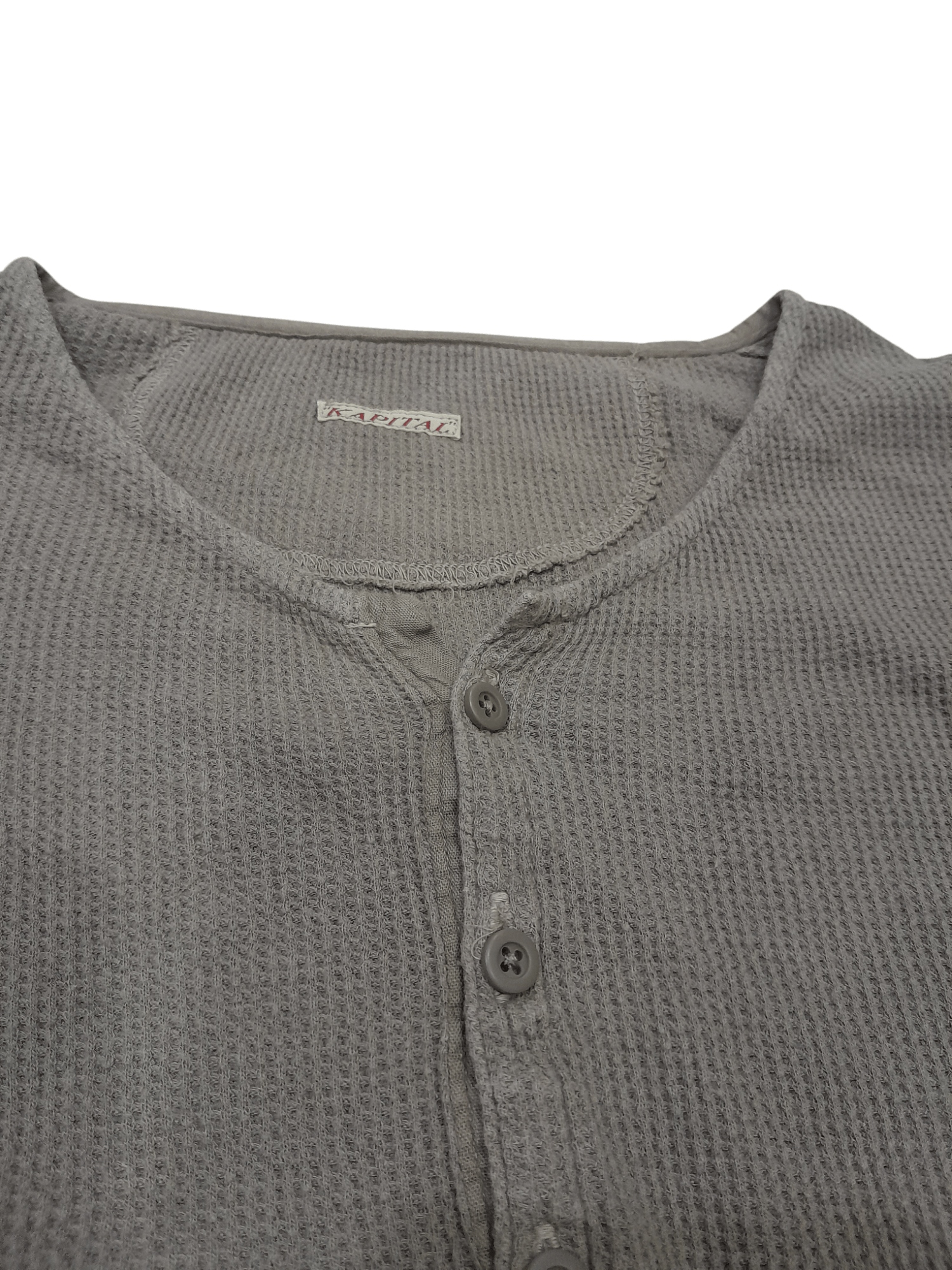 Kapital Kountry KAPITAL Japan Waffle Knit Shirt (F640) Size US L / EU 52-54 / 3 - 4 Thumbnail