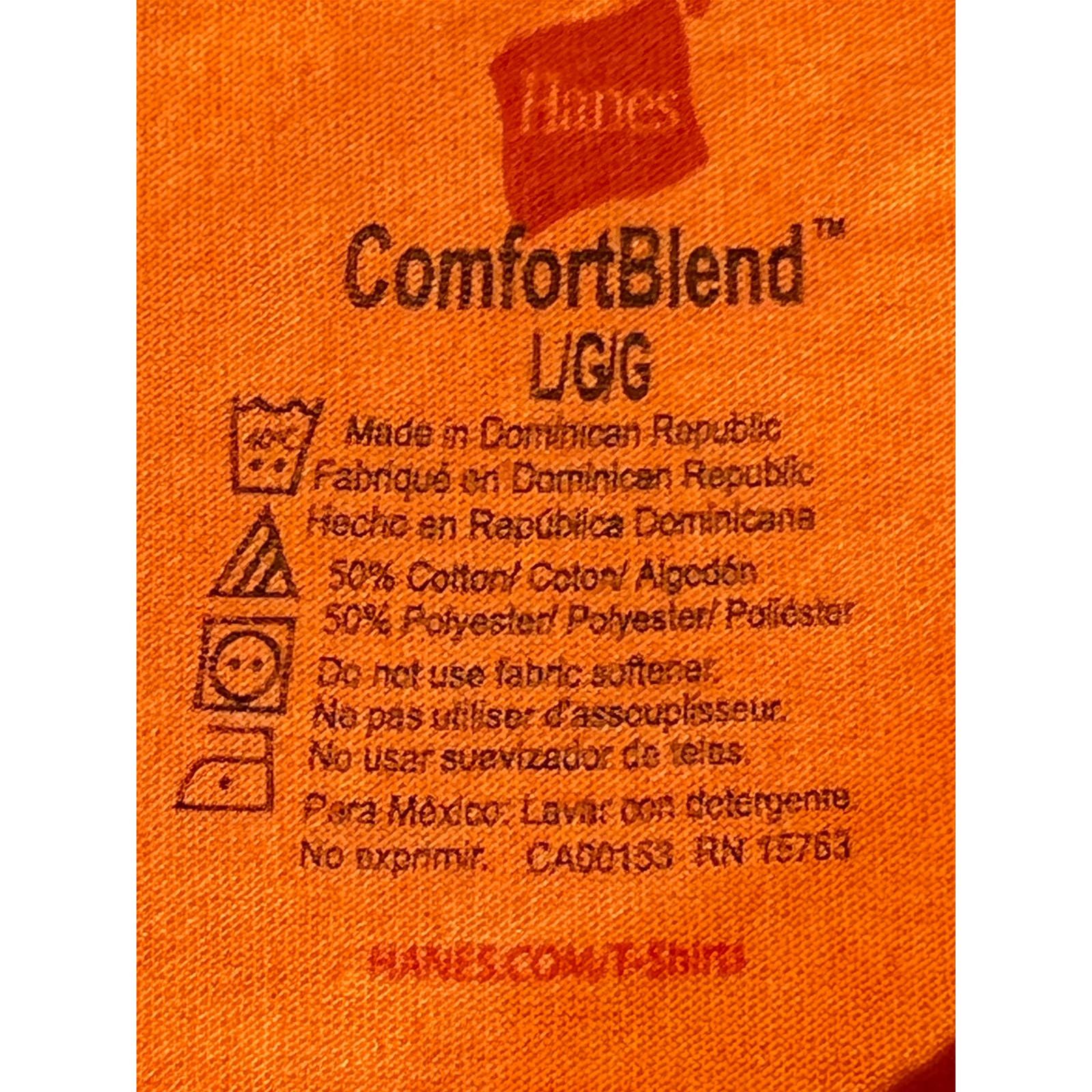 Hanes Hanes Comfort Blend Safety Orange T-Shirt Men Large Hunting Size US L / EU 52-54 / 3 - 2 Thumbnail