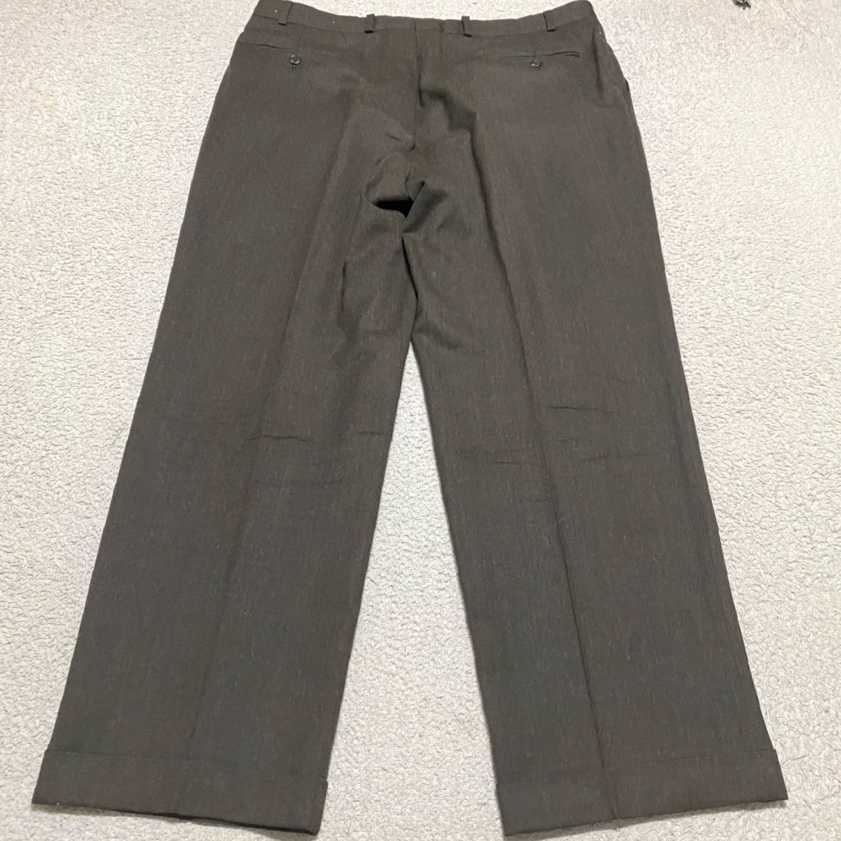 Ralph Lauren Lauren Ralph Lauren Mens 38 Dress Pants Brown Wool Straight Business Office Size US 38 / EU 54 - 2 Thumbnail