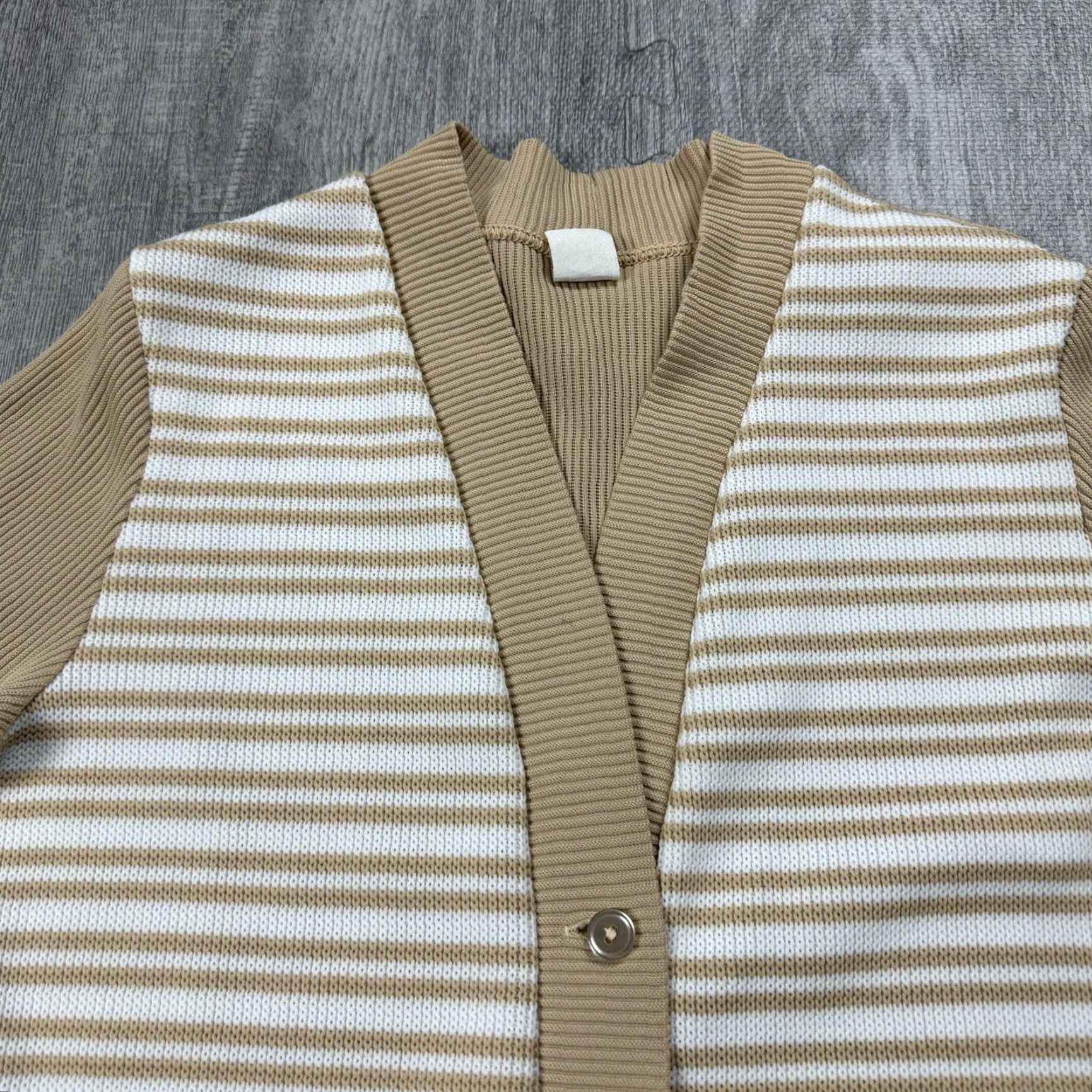 Vintage VTG 70S WOMENS POLYESTER KNIT FUNKY DISCO MOD STRETCH CARDIGAN BUTTON 12 Size XL / US 12-14 / IT 48-50 - 2 Thumbnail