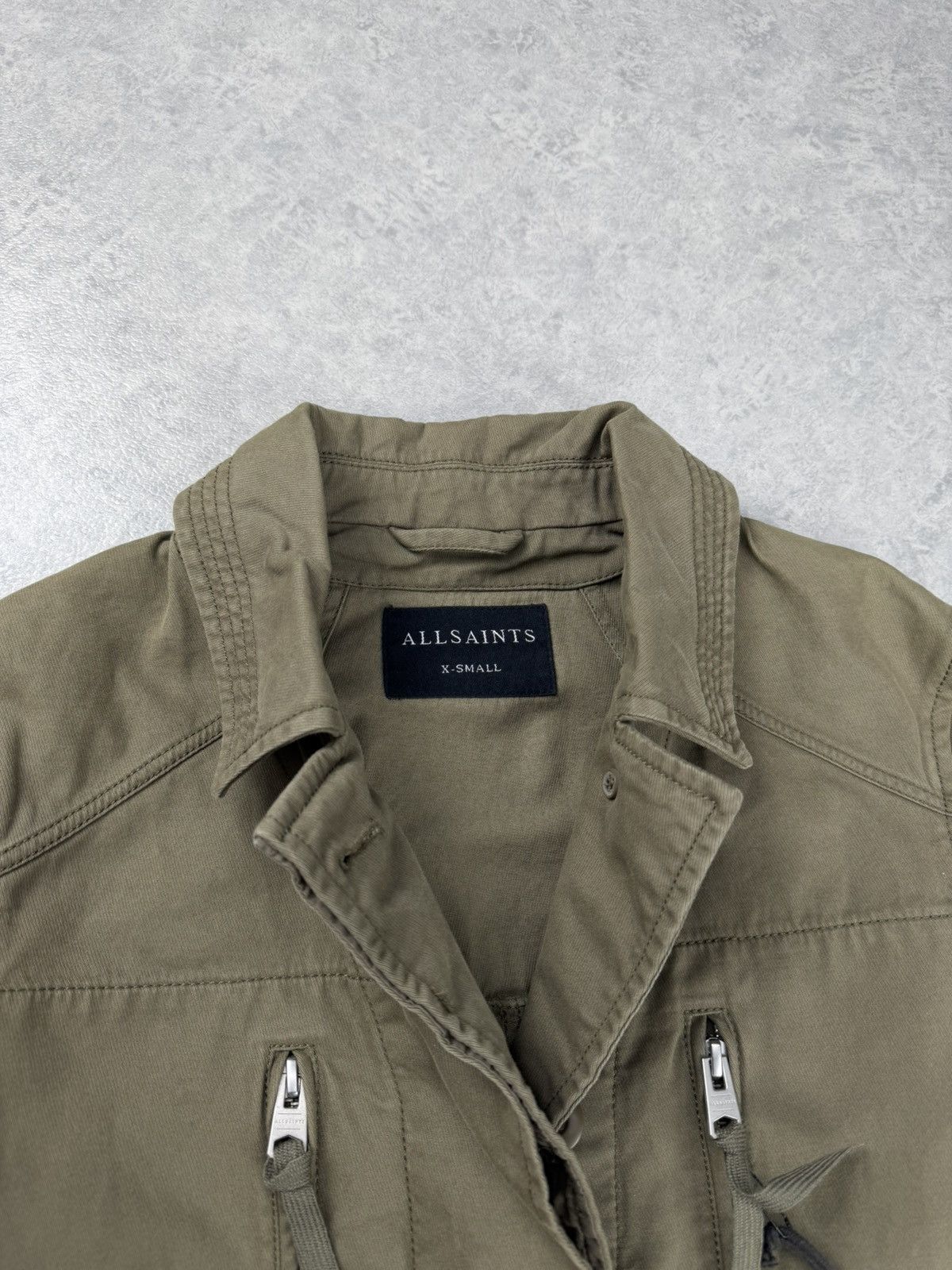 Allsaints AllSaints Amira Utility Jacket Womens XS Khaki Size XS / US 0-2 / IT 36-38 - 7 Thumbnail