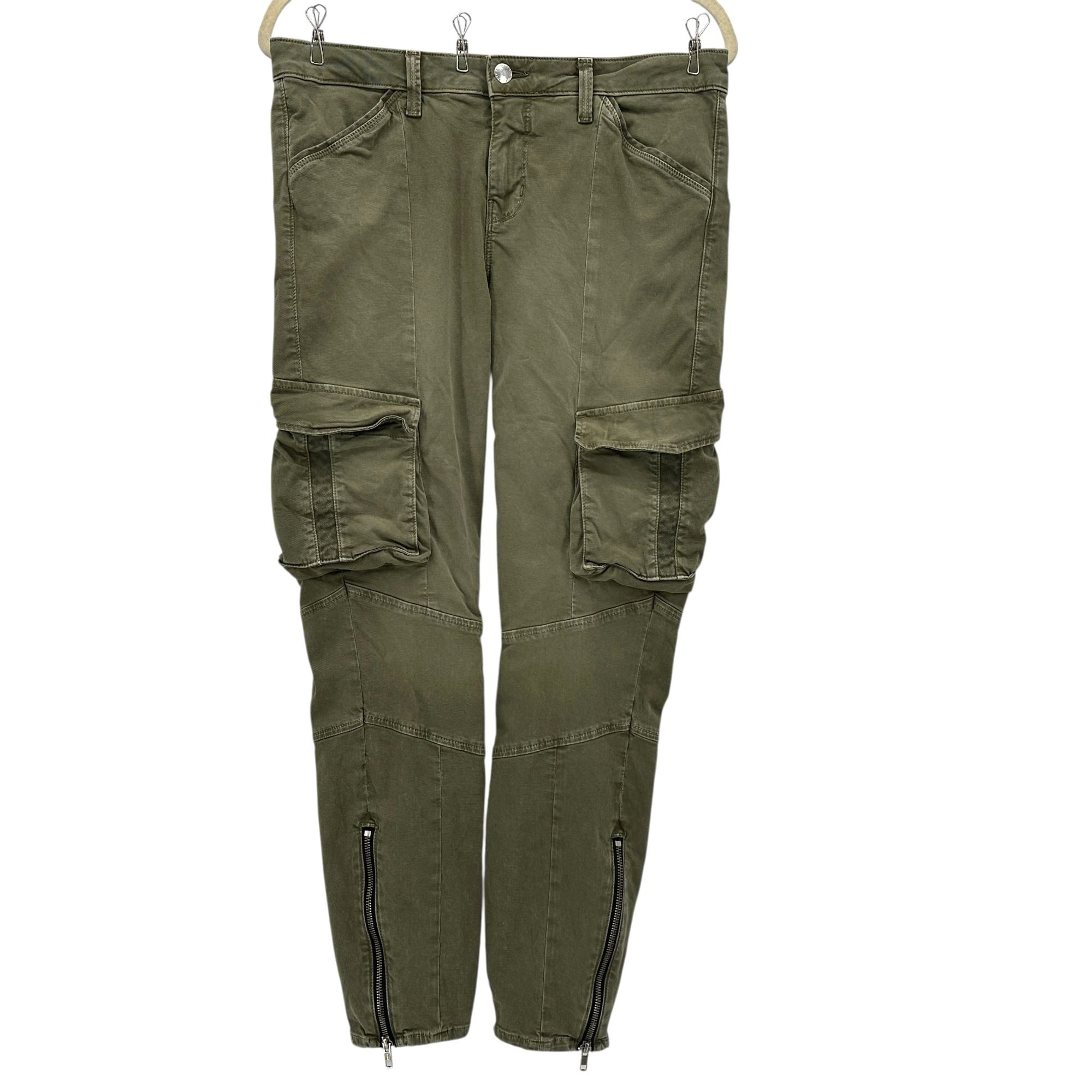 L'AGENCE L'Agence Womens 29 Pants Montgomery Skinny Cargo Pant Green Size 29" - 1 Thumbnail