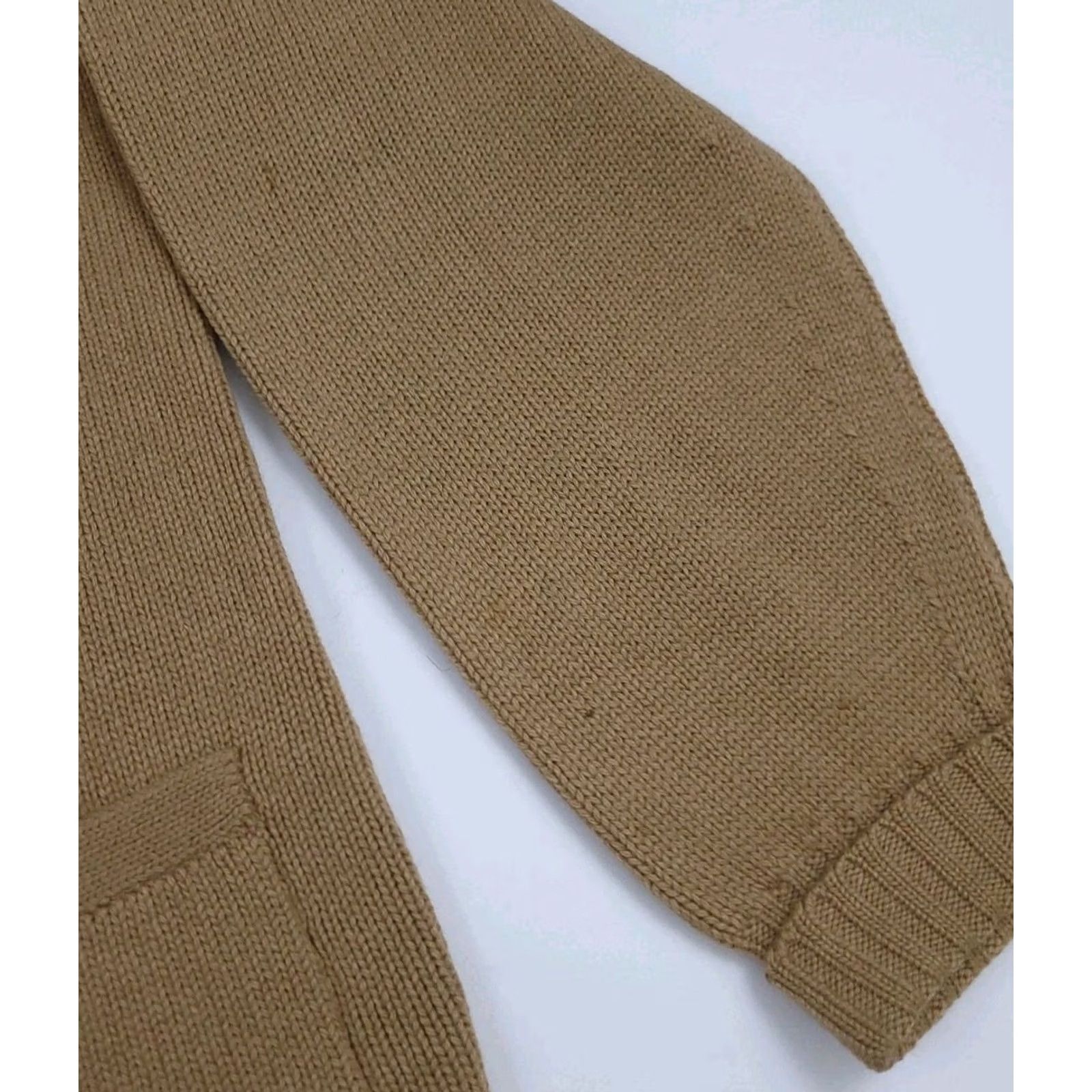 Camel Vintage Atkinsons Cardigan Sweater 100% Camel Hair Knit 40s 50s Scotland Worn Size US S / EU 44-46 / 1 - 6 Thumbnail
