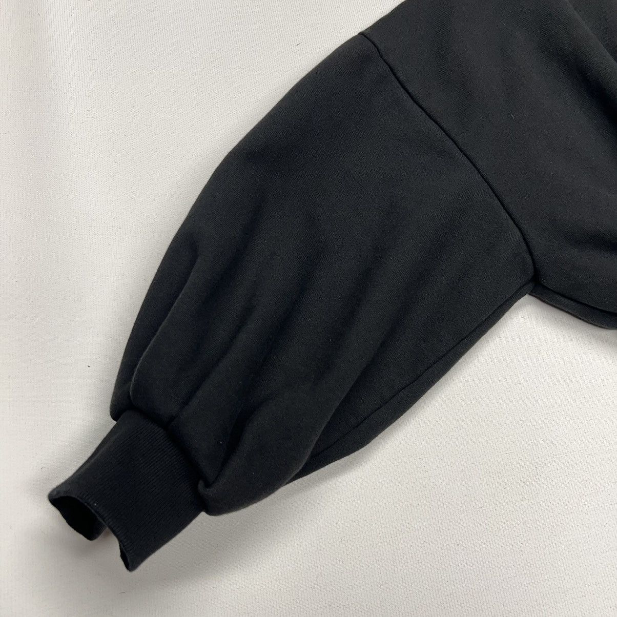 Other Laurent Sweater Black Cropped Zip Baggy Sweatshirt Designer Size S / US 4 / IT 40 - 6 Thumbnail