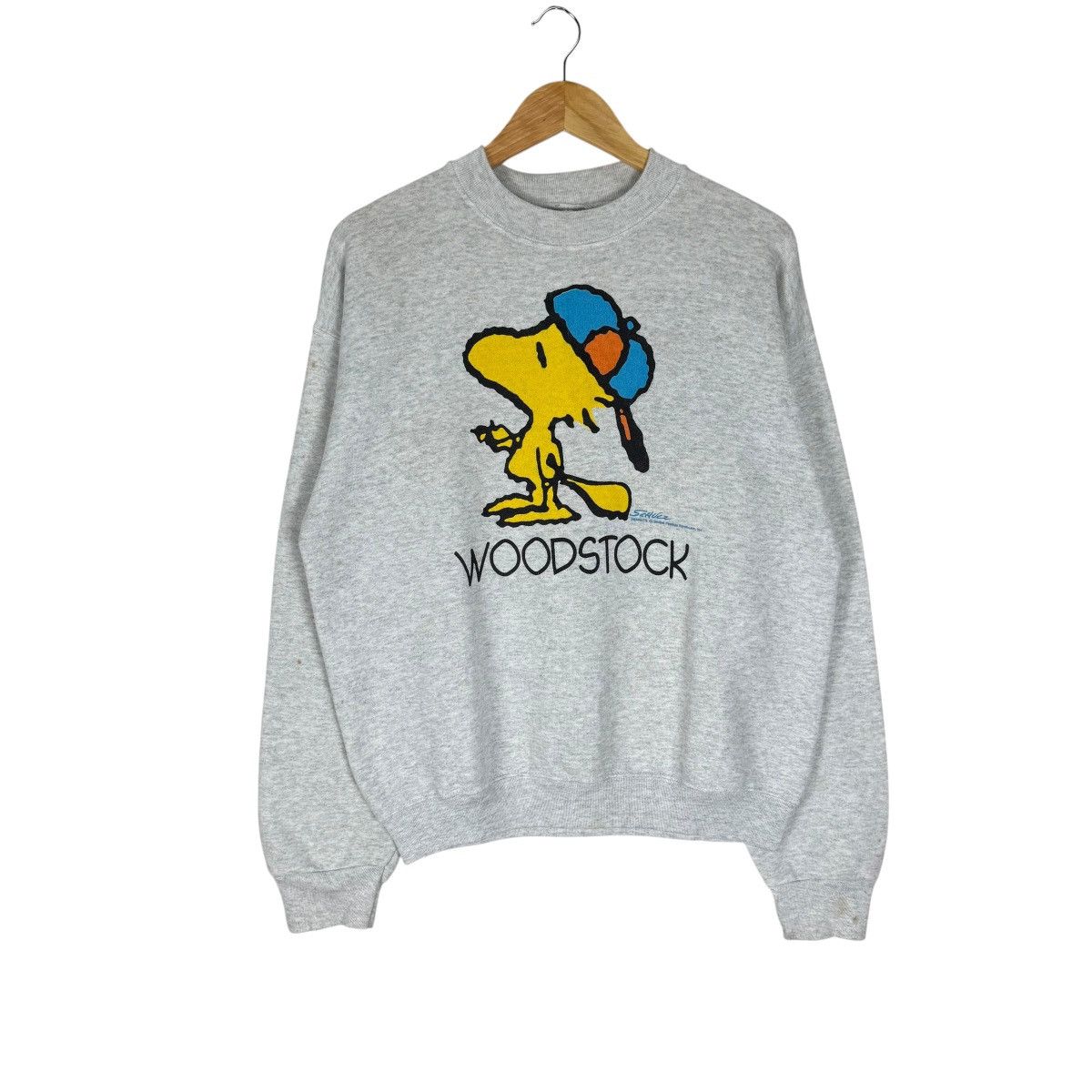 Peanuts 🌟90s PEANUTS WOODSTOCK SCHULZ SWEATSHIRT Size US L / EU 52-54 / 3 - 1 Thumbnail
