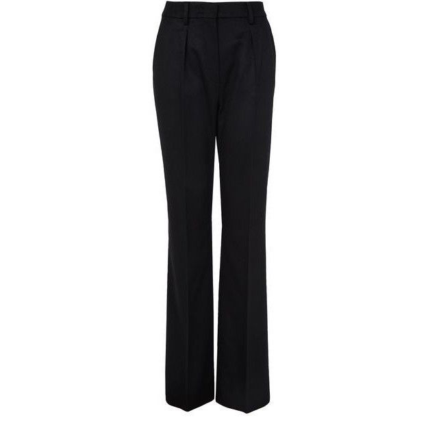 Max Mara MAX MARA Carbone Straight Leg Black Pants New And Authentic Size 25" / US 0 / IT 36 - 1 Thumbnail