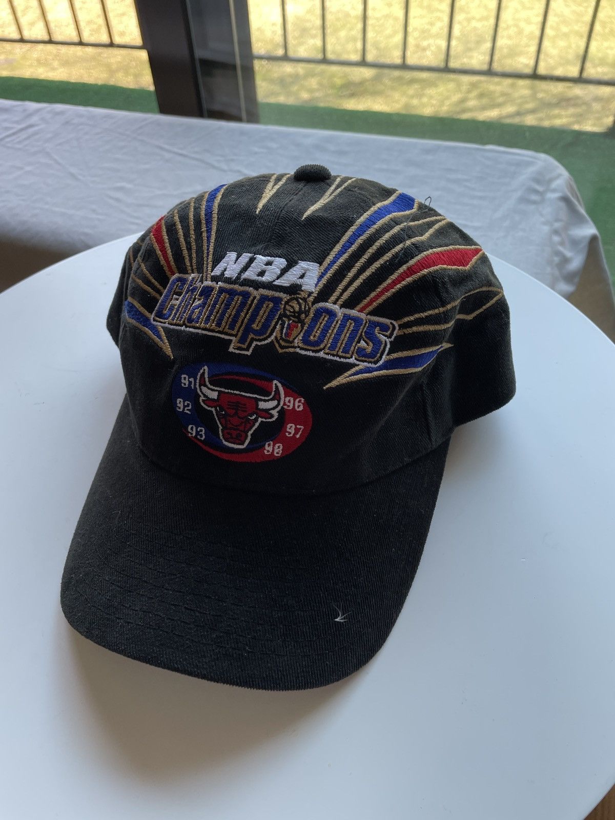 image of Vintage Nba Chicago Bulls Champions Starter Hat in Black, Men's
