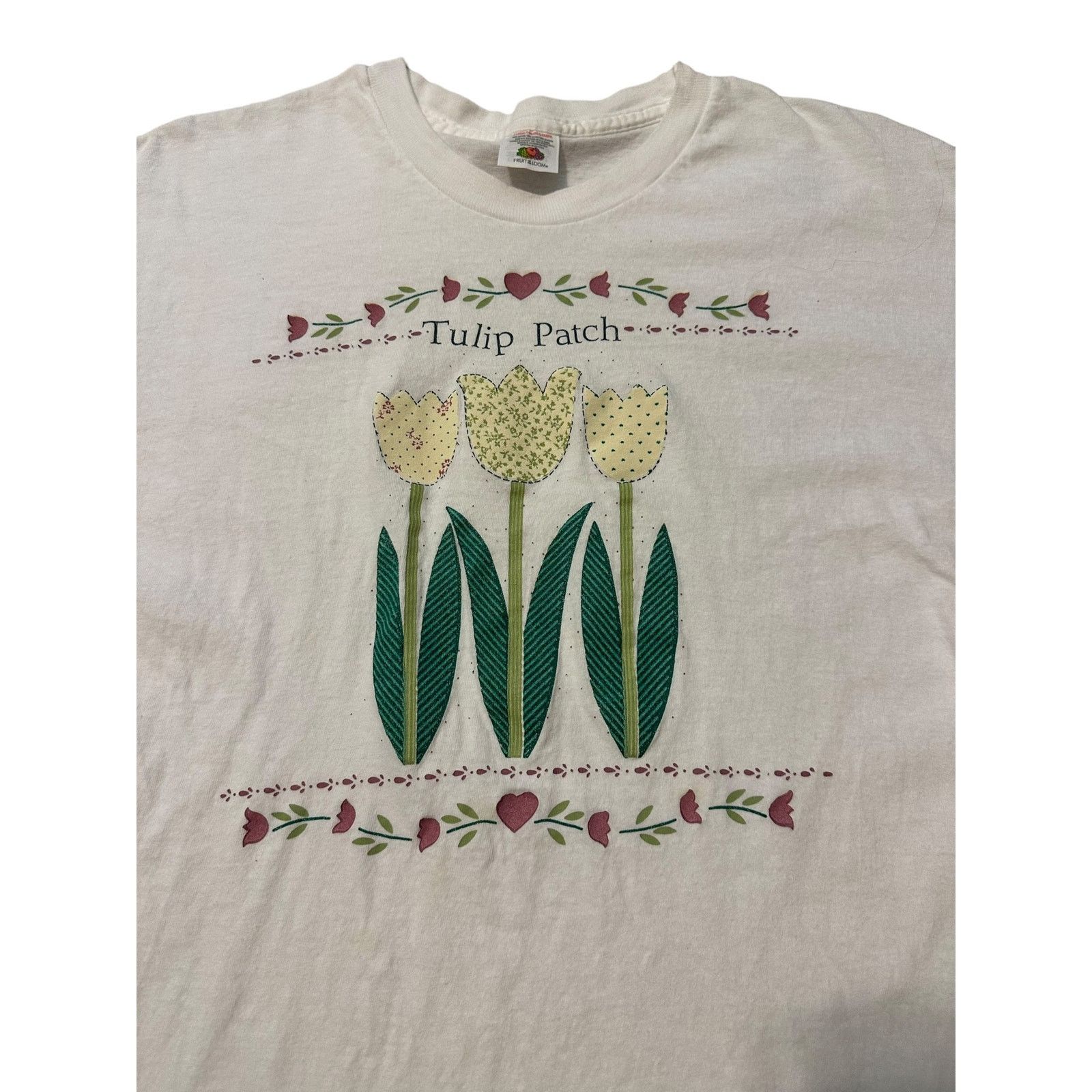 Hanes 90s Tulip patch Size XL / US 12-14 / IT 48-50 - 2 Thumbnail