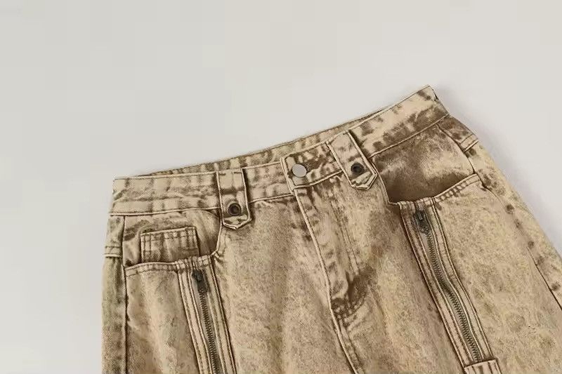 Jean Distressed Designer Streetwear Washed Y2k Denim Pants Jeans Size US 33 - 3 Thumbnail