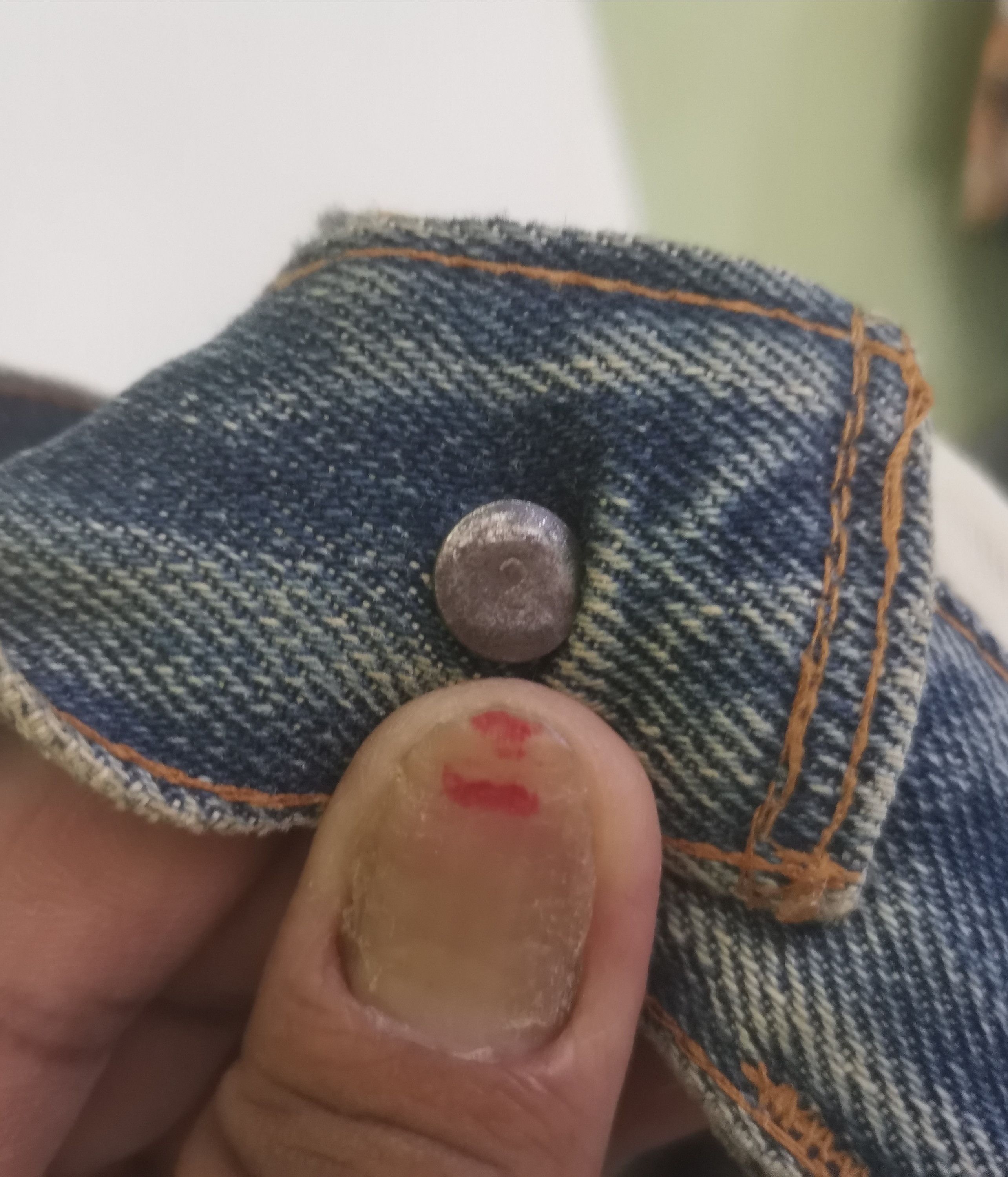 Levi's Vintage Clothing × Vintage Rare vintage 70s Levi's red line small e stemp button no 2 Size US 29 - 6 Thumbnail