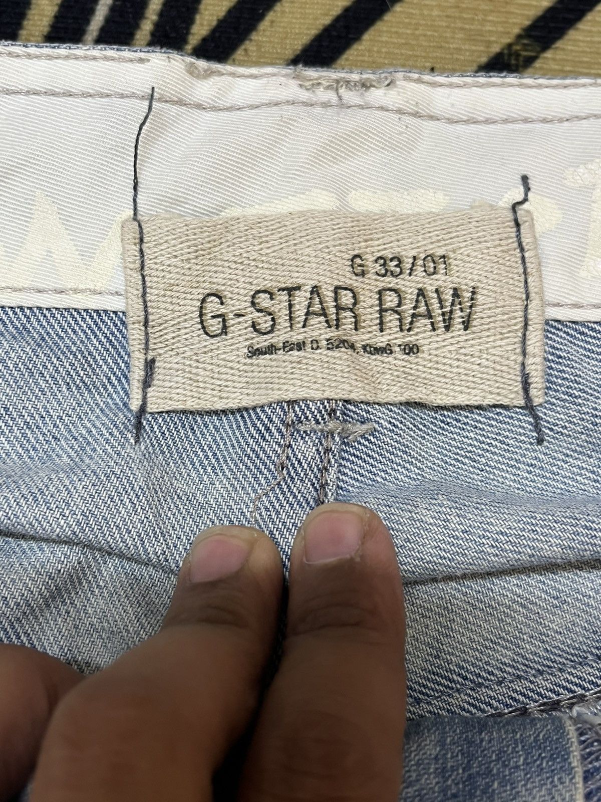 G-Star Vintage G-Star Raw Distressed Paint Splatter Denim Size US 32 / EU 48 - 11 Thumbnail