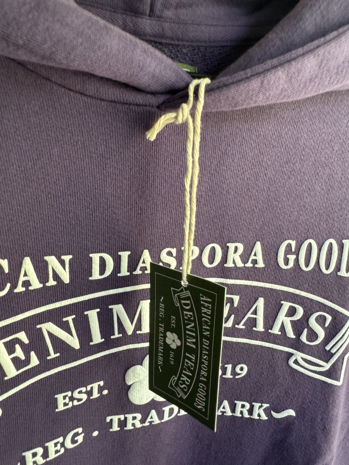 DENIM TEARS Denim Tears ADG Hoodie Washed Purple Size US S / EU 44-46 / 1 - 3 Thumbnail