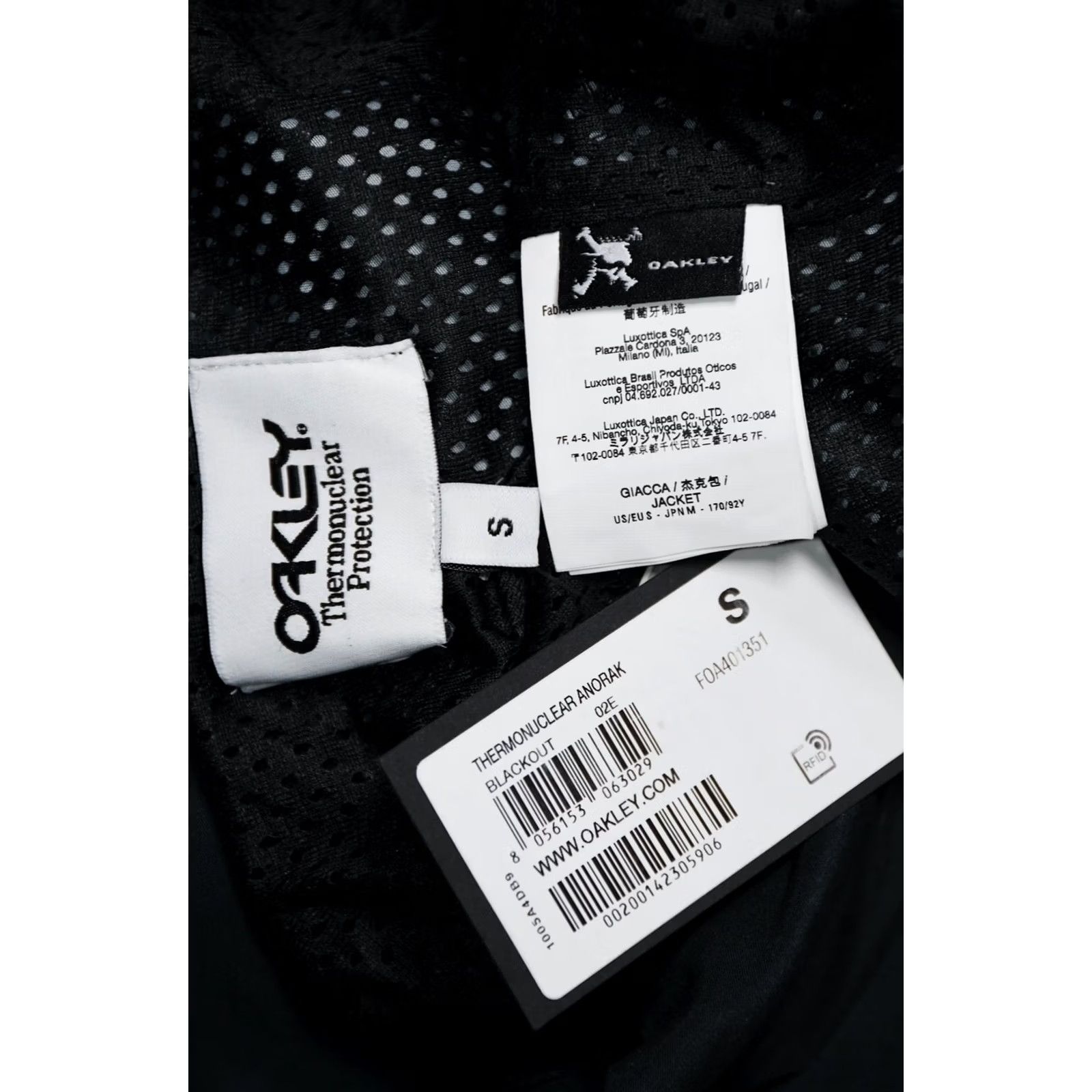 Oakley Oakley Jacket Men S Anorak Black 100% Polyester NEW Vintage? Size US S / EU 44-46 / 1 - 8 Thumbnail