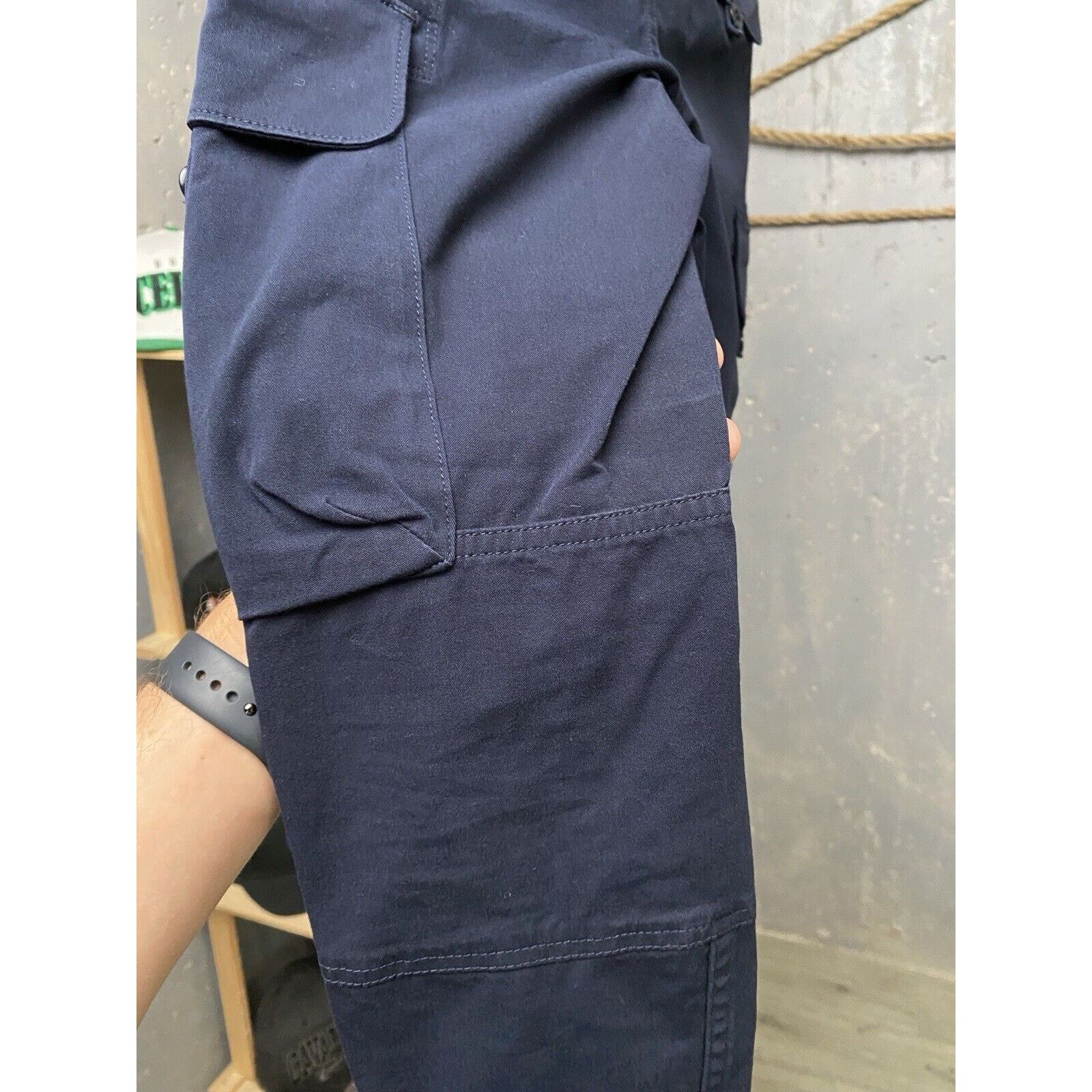 Ralph Lauren Vintage Ralph Lauren Cargo Pants Women Blue Pockets Size 4 Size 27" / US 4 / IT 40 - 21 Thumbnail