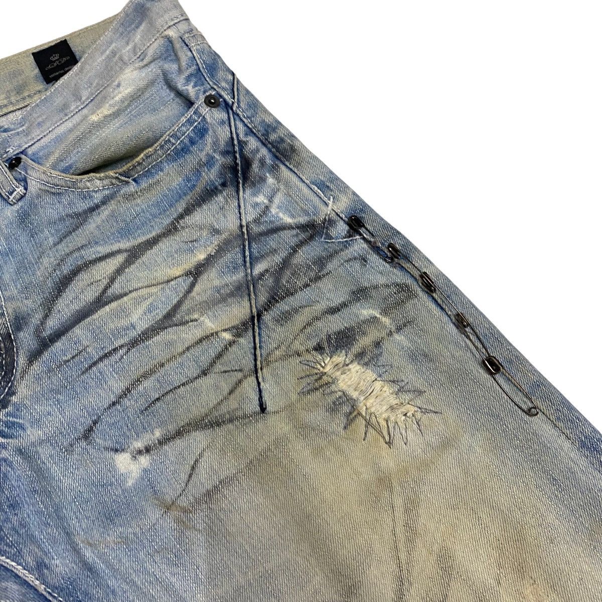 Japanese Brand × semanticdesign Semantic Design Punk style distressed denim Size US 30 / EU 46 - 11 Thumbnail
