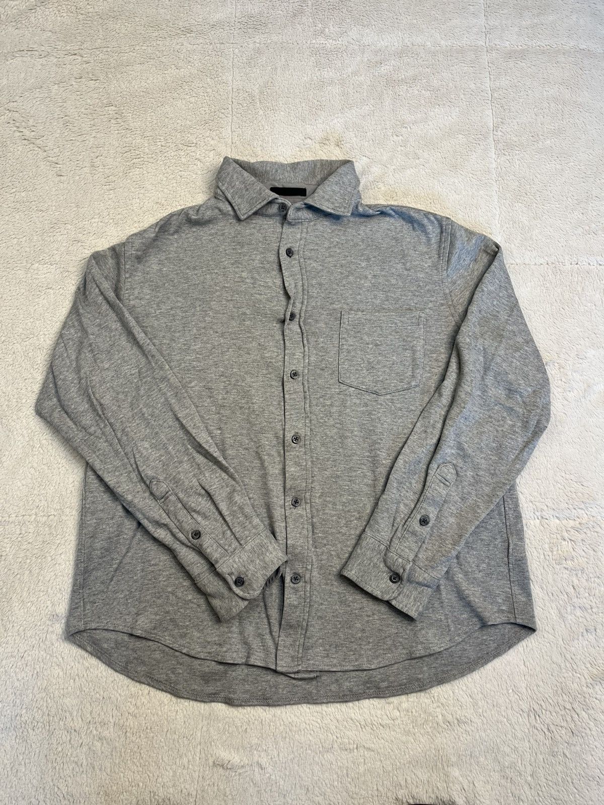 Other Giasone Button Down Long Sleeve Collared Gray Shirt Designer Size US M / EU 48-50 / 2 - 1 Thumbnail