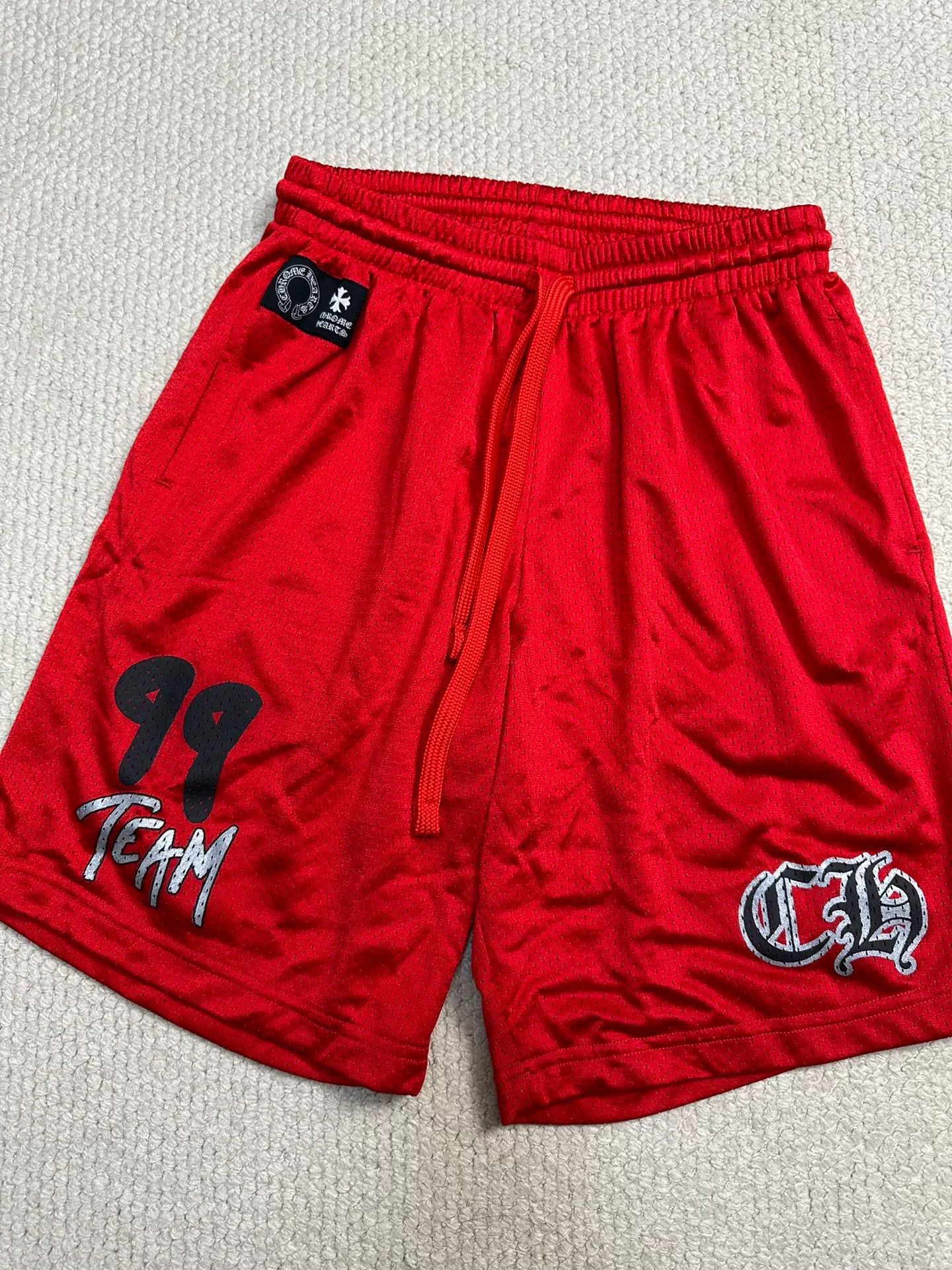 Chrome Hearts chrome hearts red mesh hockey shorts size small Size US 27 - 2 Thumbnail