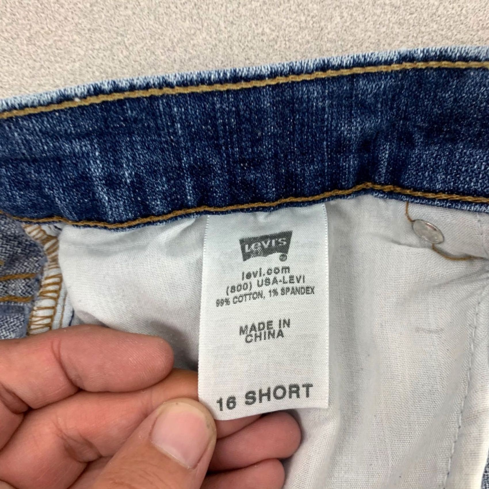Levi's Levi's 515 Bootcut Jeans 16 Short Blue Medium Wash Stretch Womens Size 38" / US 16 / IT 52 - 5 Thumbnail