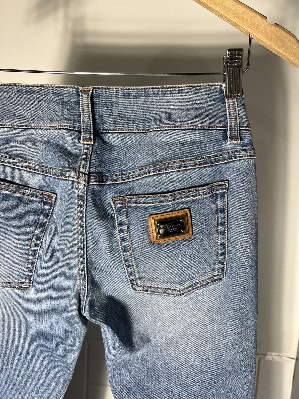 Dolce & Gabbana VINTAGE DOLCE & GABBANA ITALIAN DESIGNER DENIM JEANS Y2K 90s Size 26" / US 2 / IT 38 - 17 Thumbnail