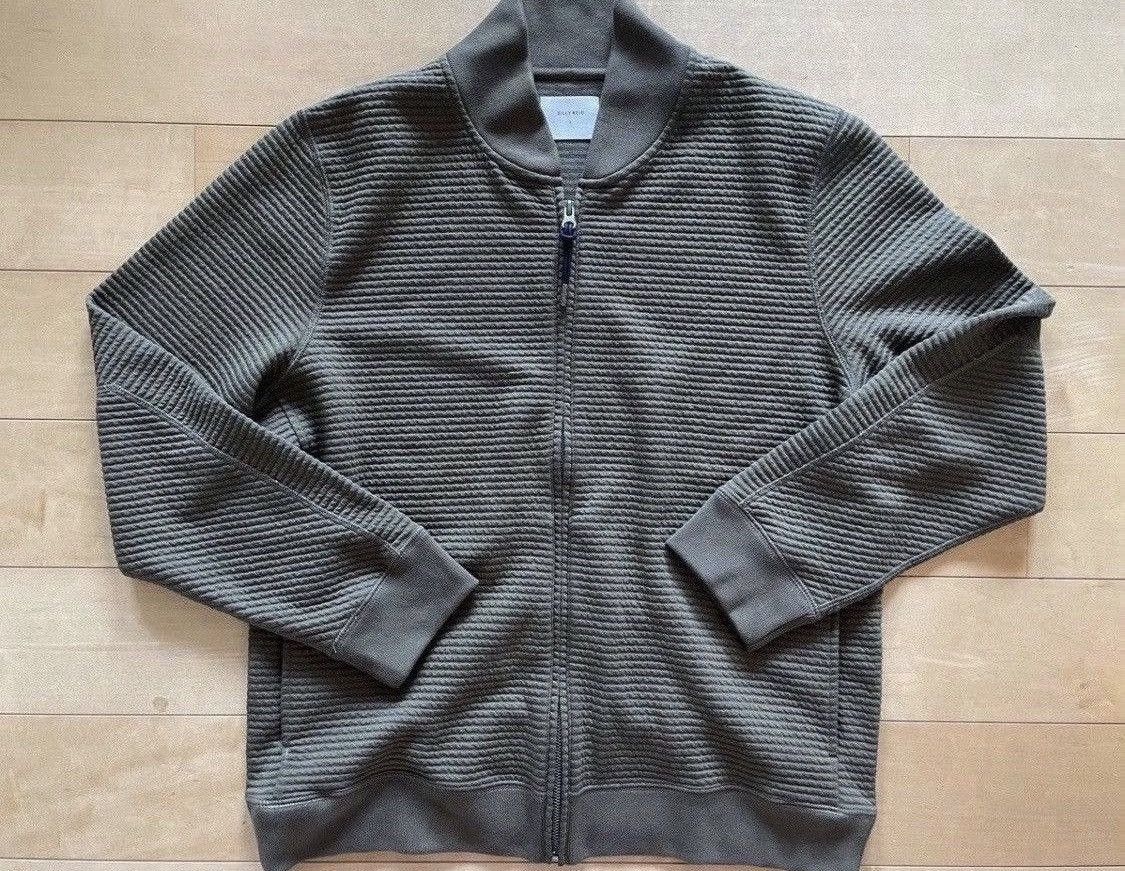 Billy Reid Olive seersucker bomber jacket Size US L / EU 52-54 / 3 - 1 Thumbnail