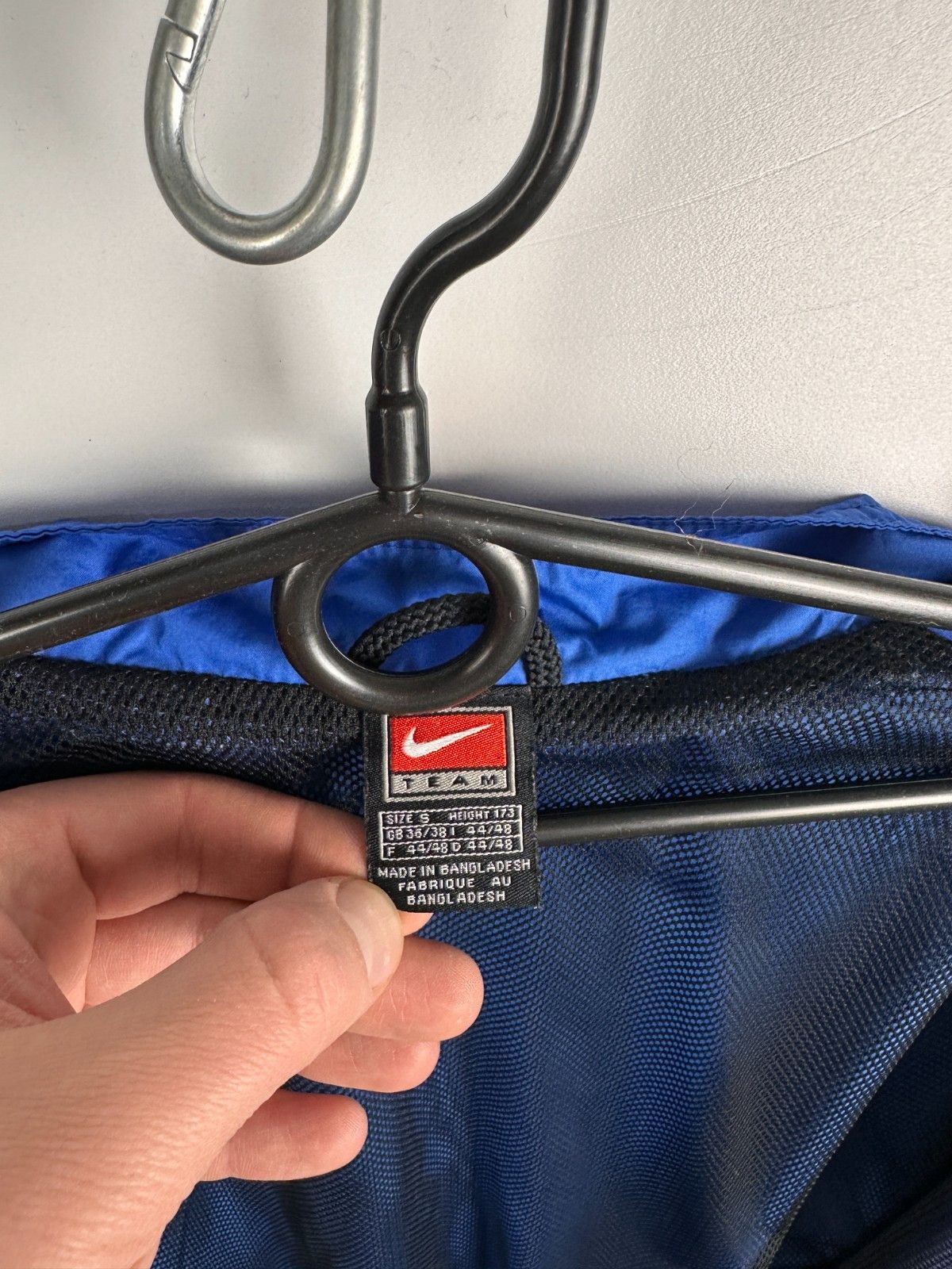 Nike Vintage 90’s Nike Team Jacket Windbreaker Blue Mens Size S Size US S / EU 44-46 / 1 - 7 Thumbnail