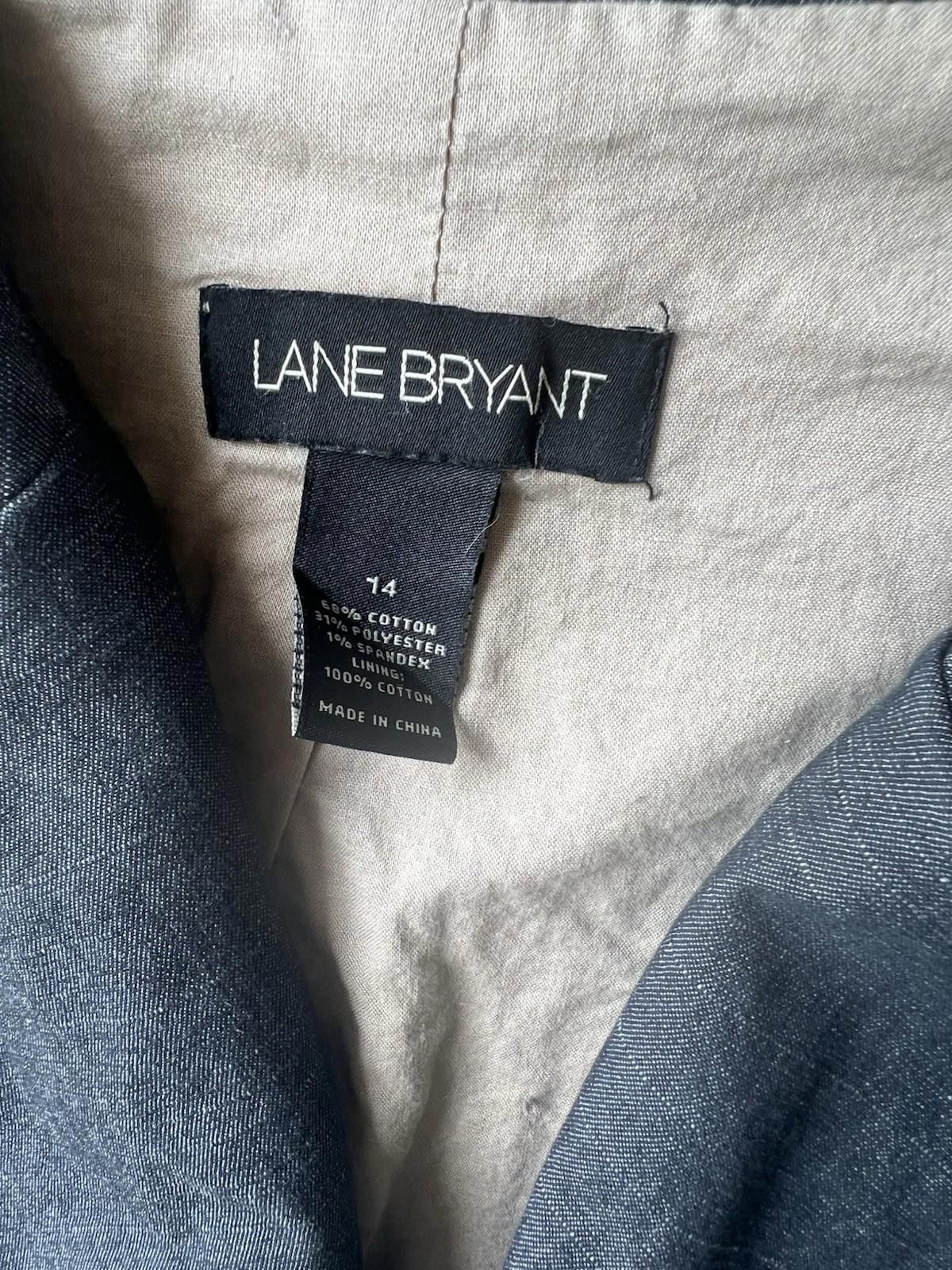 Designer Lane Bryant Two Piece Suit 14-16 Flair Pants Size XXL / US 16-18 / IT 52-54 - 4 Thumbnail