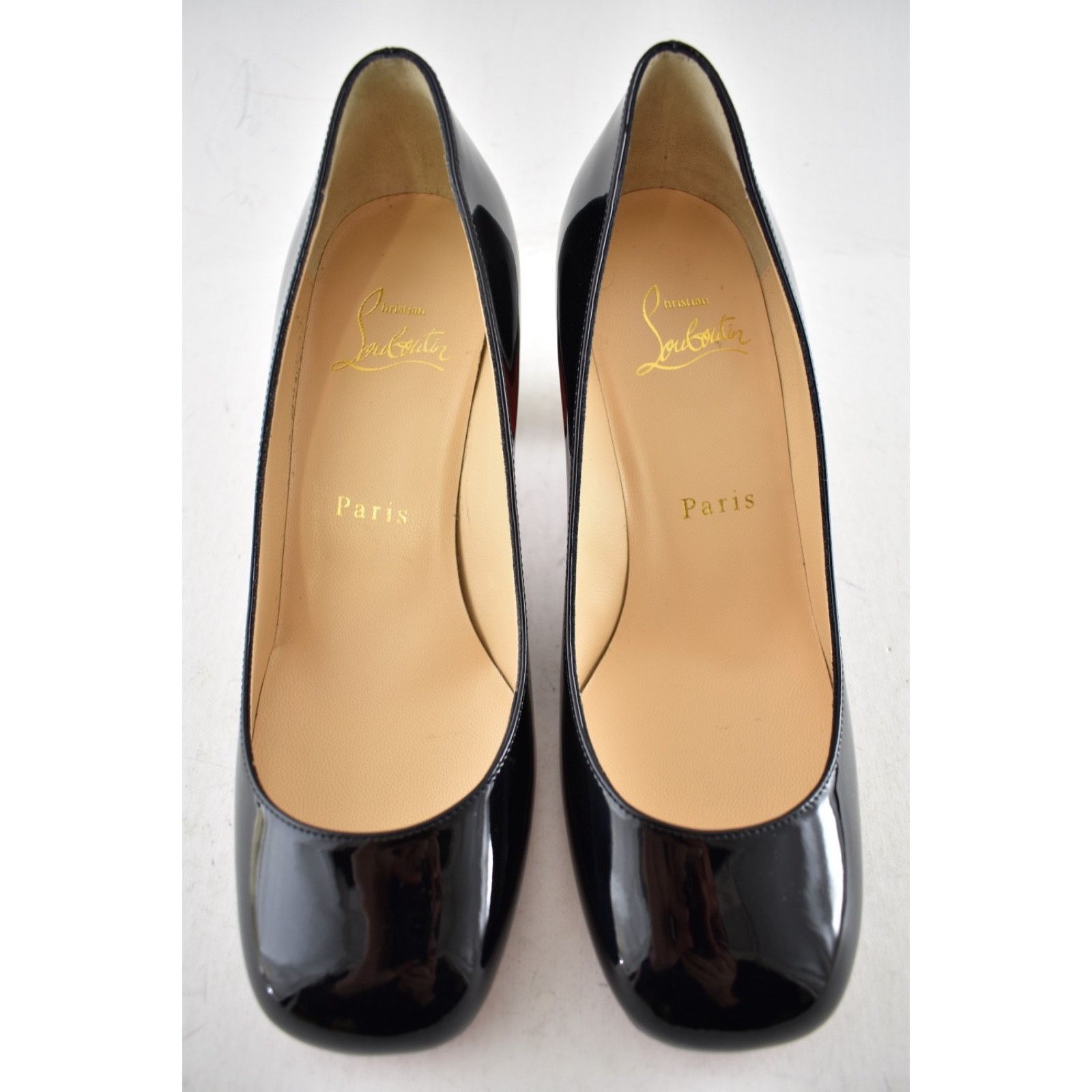 Christian Louboutin Christian Louboutin Cadrilla 70 Patent Block Heel Pump 35 Size US 5 / IT 35 - 7 Thumbnail