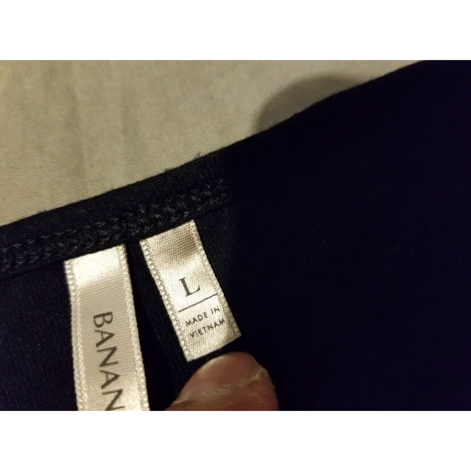 Banana Republic Banana Republic Shirt Womens L Black Cotton Long Sleeve Size L / US 10 / IT 46 - 4 Thumbnail