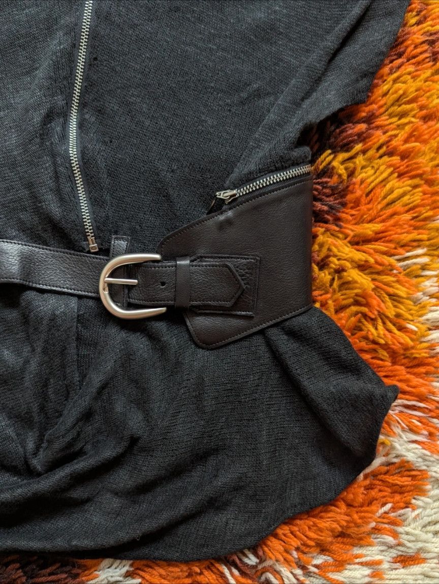 Japanese Brand Kei Kagami Structured Top with Detachable Belt Size S / US 4 / IT 40 - 5 Thumbnail
