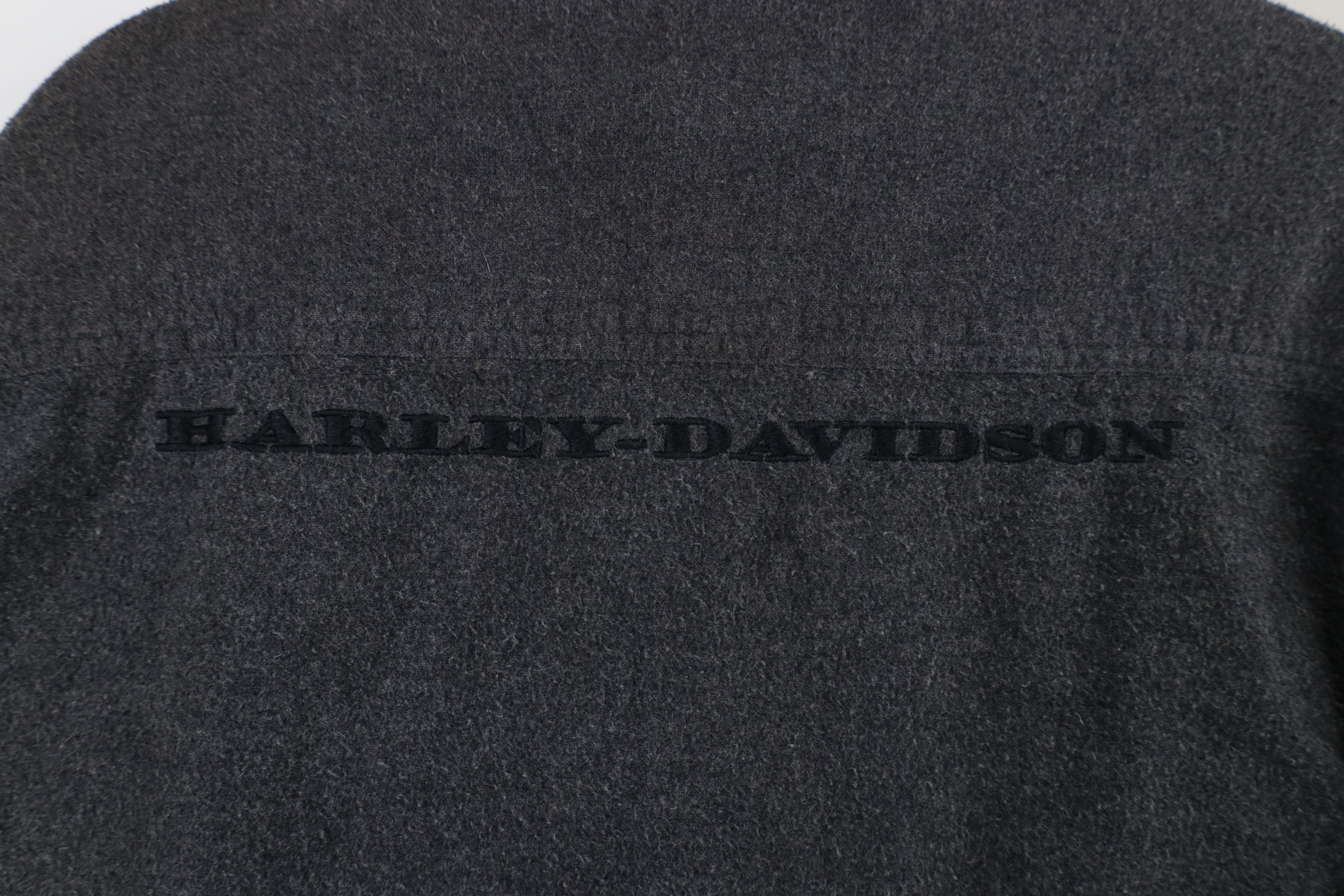 Harley Davidson × Vintage Vintage 90s Harley Davidson Spell Chamois Cloth Button Shirt Size US XXL / EU 58 / 5 - 9 Thumbnail