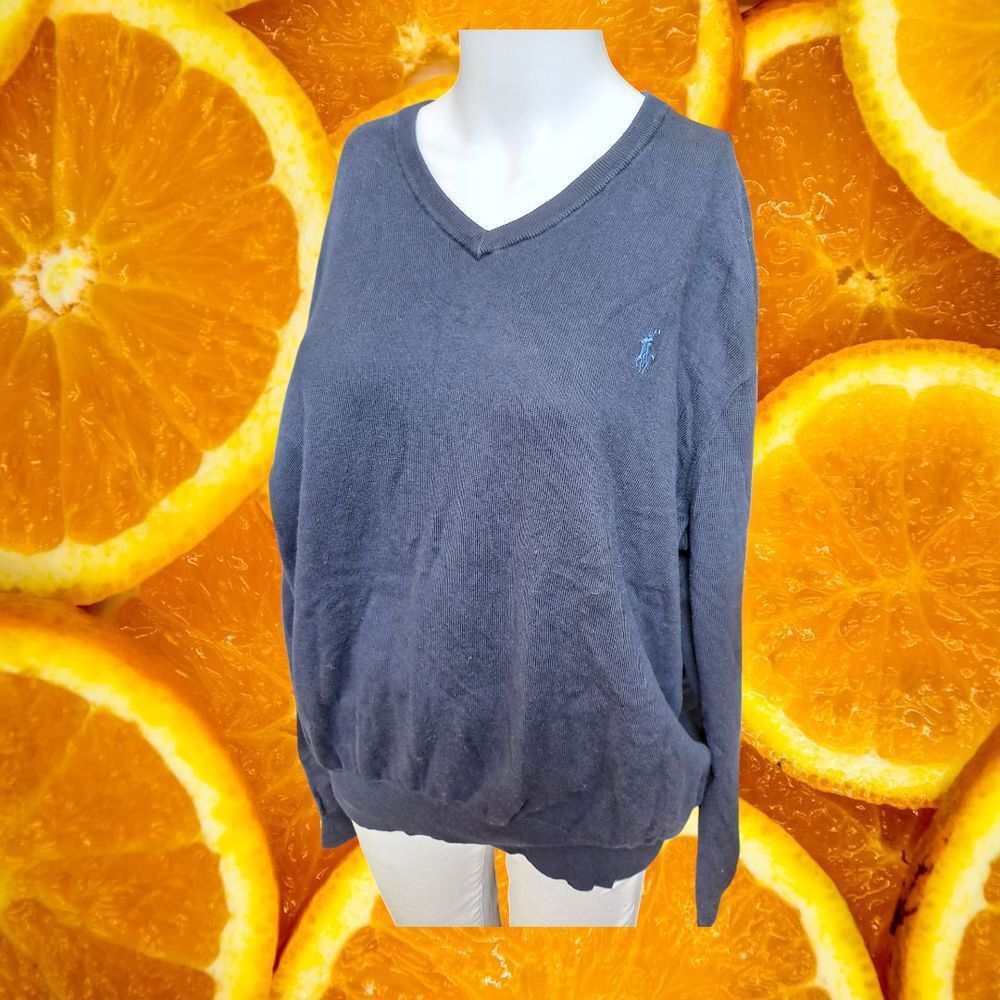 Polo Ralph Lauren Polo Ralph Lauren Pima Cotton V-Neck Sweater Classic Casual Size US XL / EU 56 / 4 - 1 Thumbnail