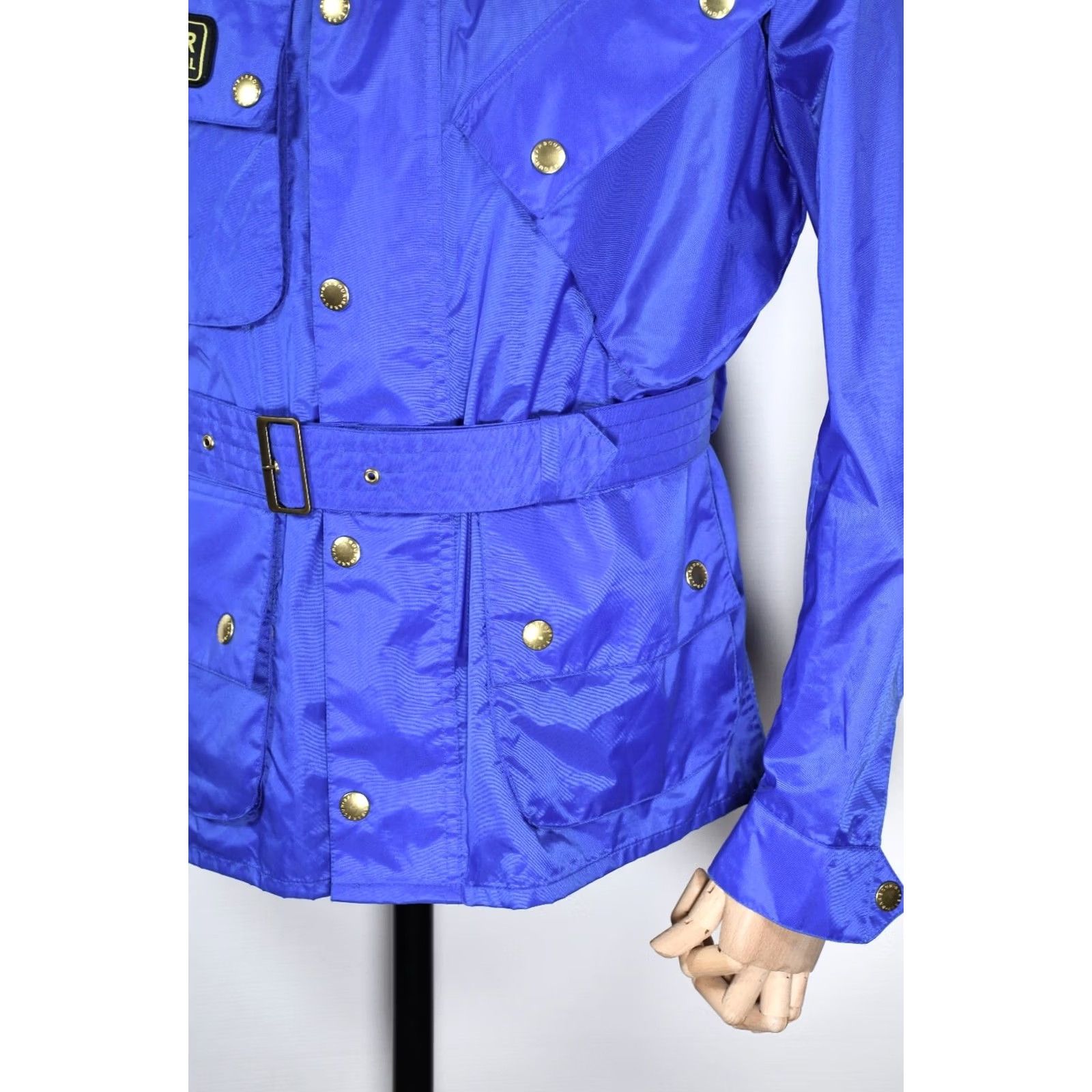 Barbour Barbour Nylon International Jacket Men L Belted Zip Navy Blue 100% Polyamide Solid Vintage: No Size US L / EU 52-54 / 3 - 5 Thumbnail