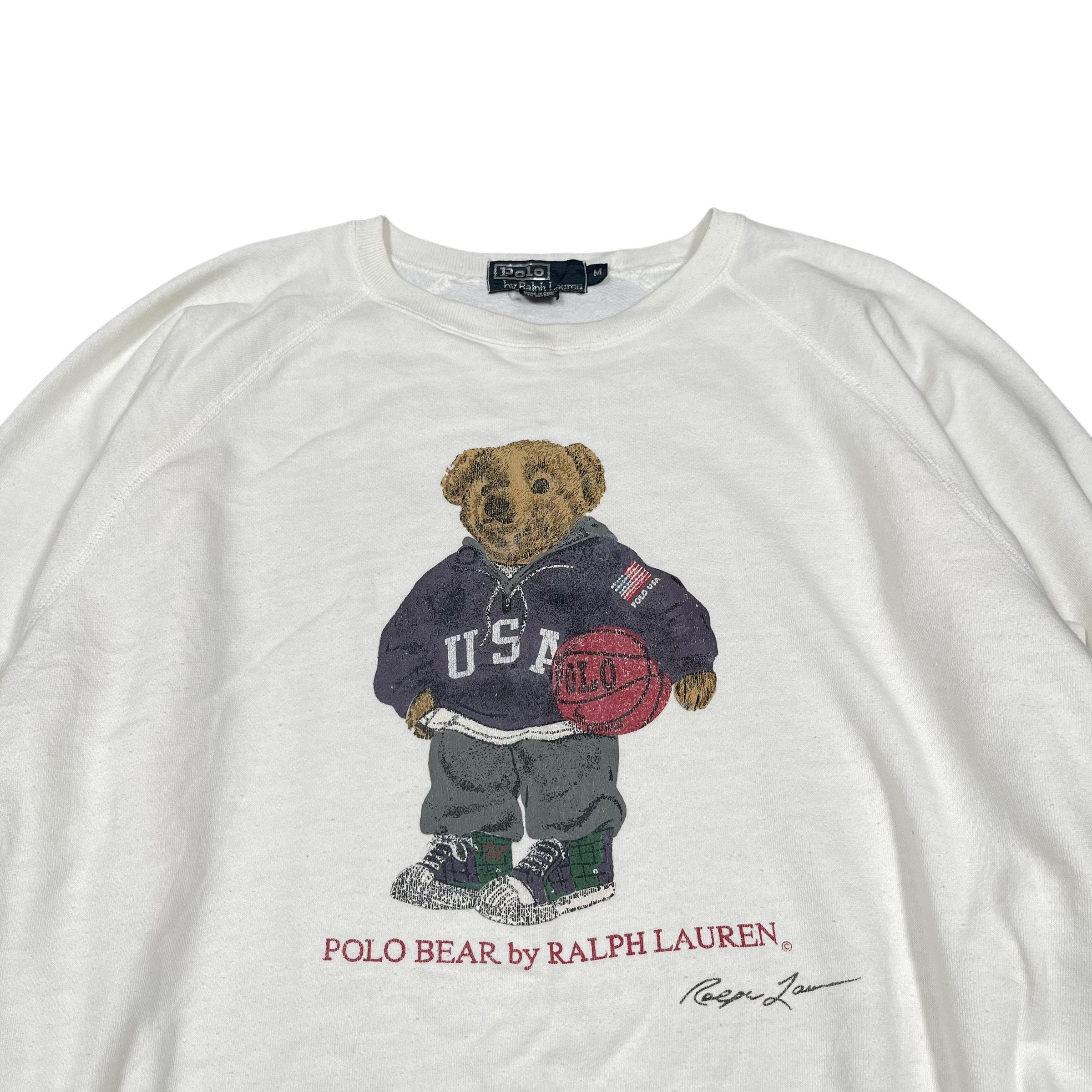 Polo Ralph Lauren × Ralph Lauren × Vintage Polo Bear by Polo Ralph Lauren Vintage 1990s Crewneck Size US M / EU 48-50 / 2 - 2 Thumbnail